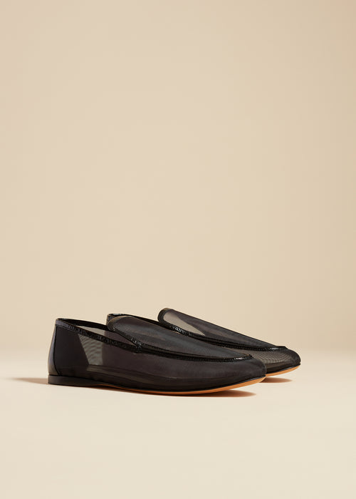 The Alessia Loafer in Black Mesh