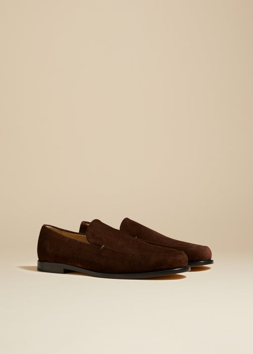 The Alessio Loafer in Coffee Suede