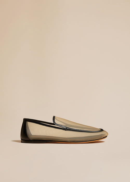 The Alessia Loafer in Beige Mesh