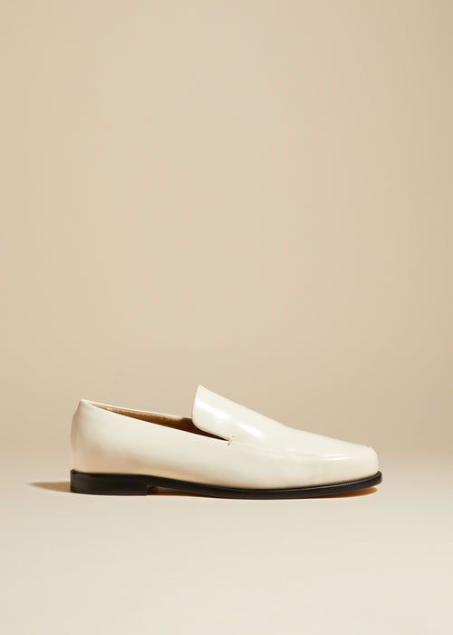The Alessio Loafer in Off-White Leather