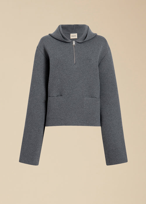 The Aman Sweater in Sterling