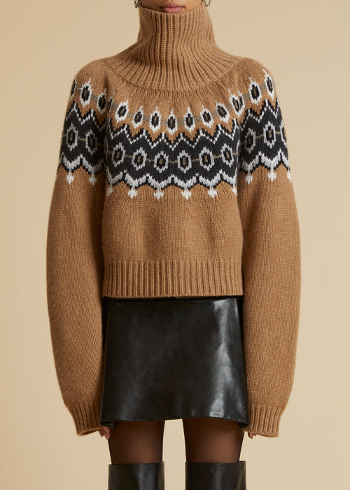 The Amaris Sweater in Camel Multi