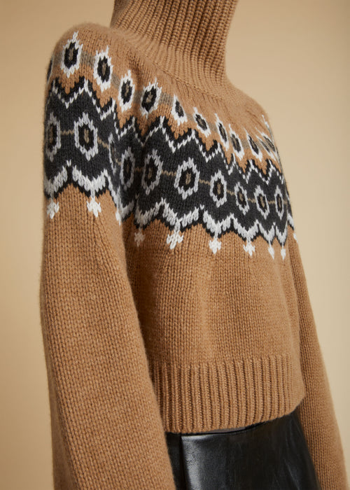 The Amaris Sweater in Camel Multi