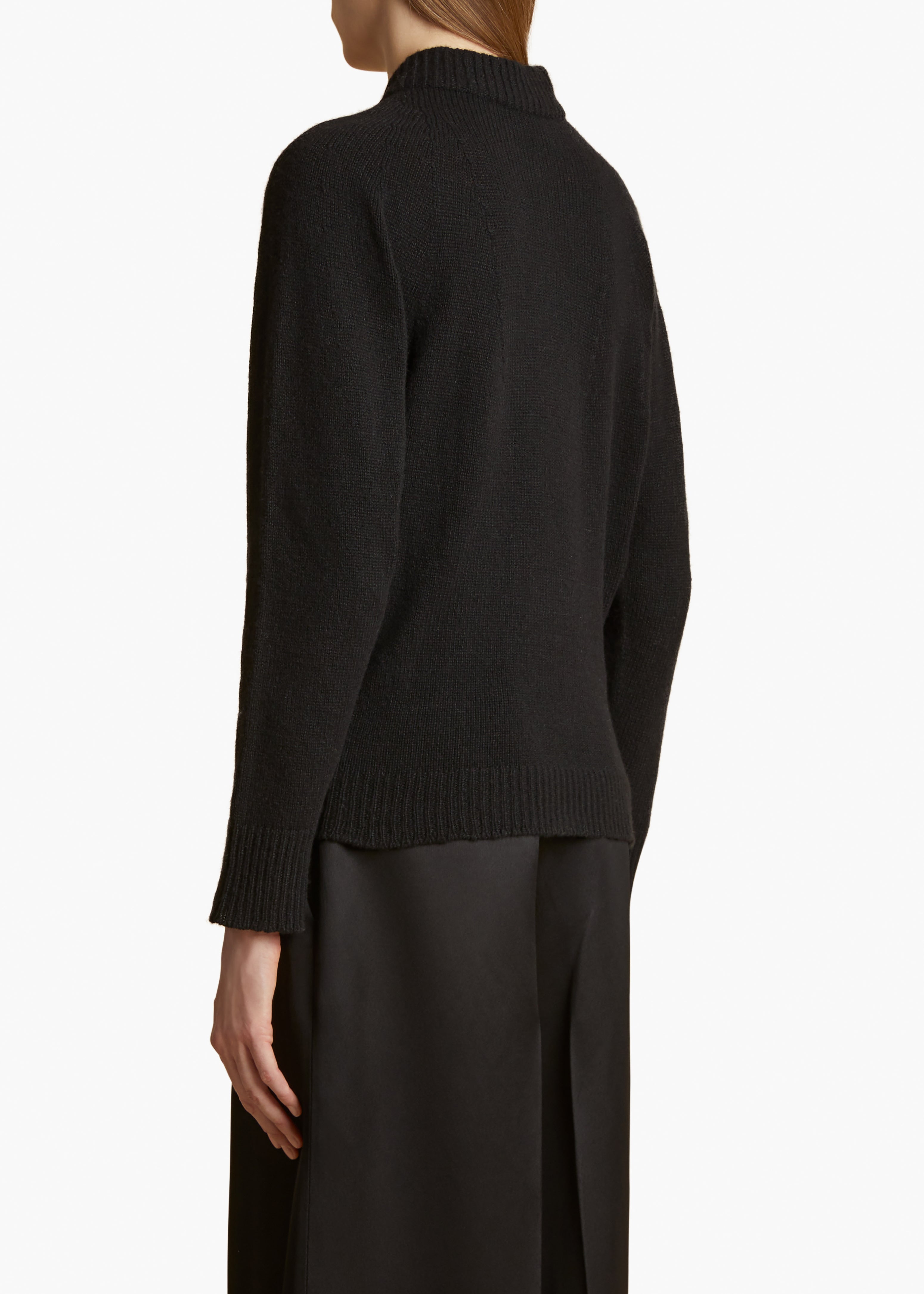 AMBRE SWEATER IN BLACK BACK VIEW