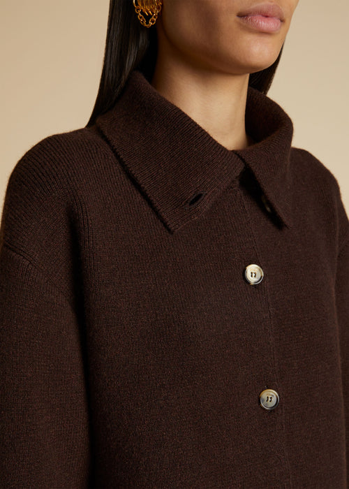 The Amrita Cardigan in Rosewood