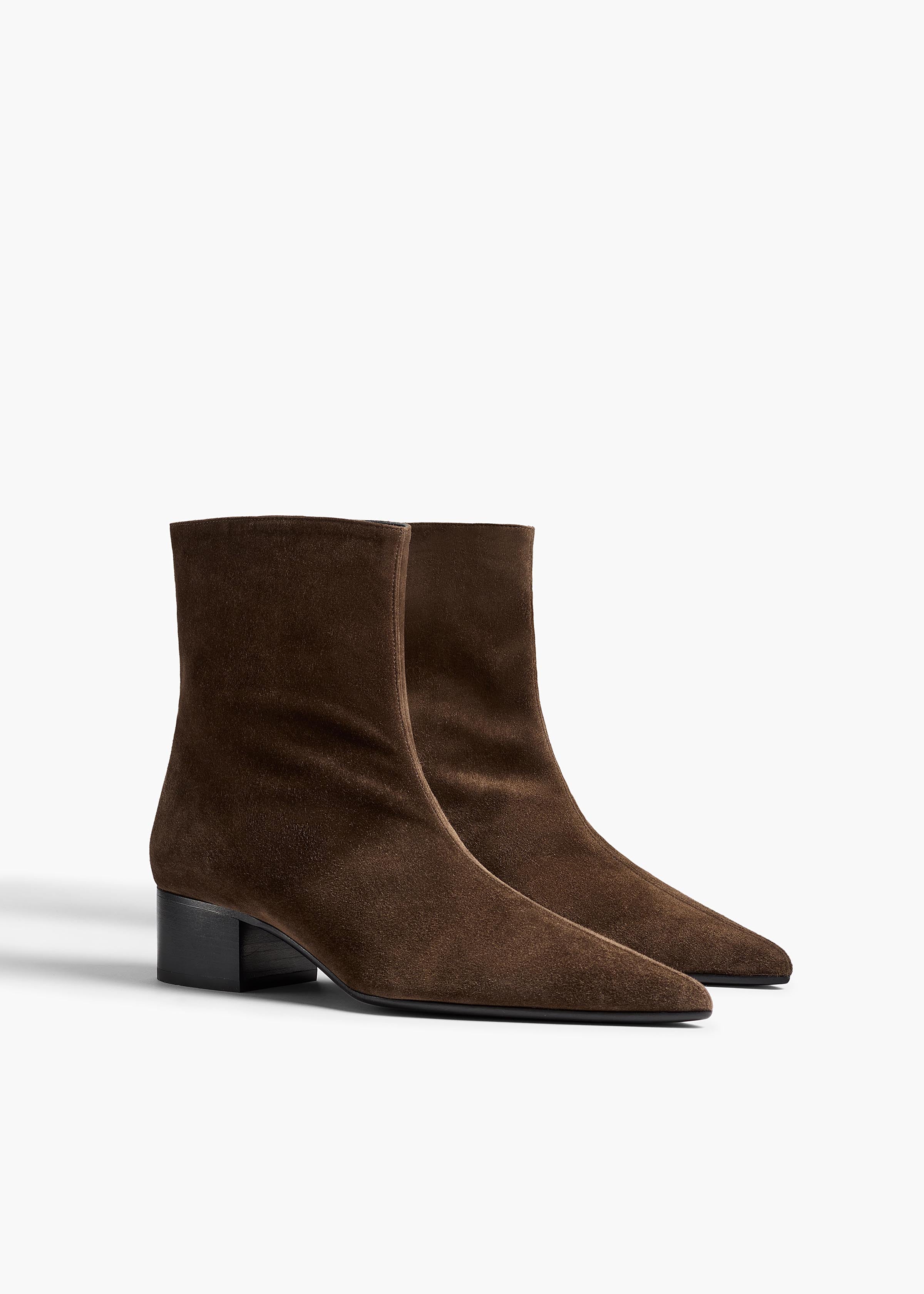 Andee Ankle Boot in Ebano Suede