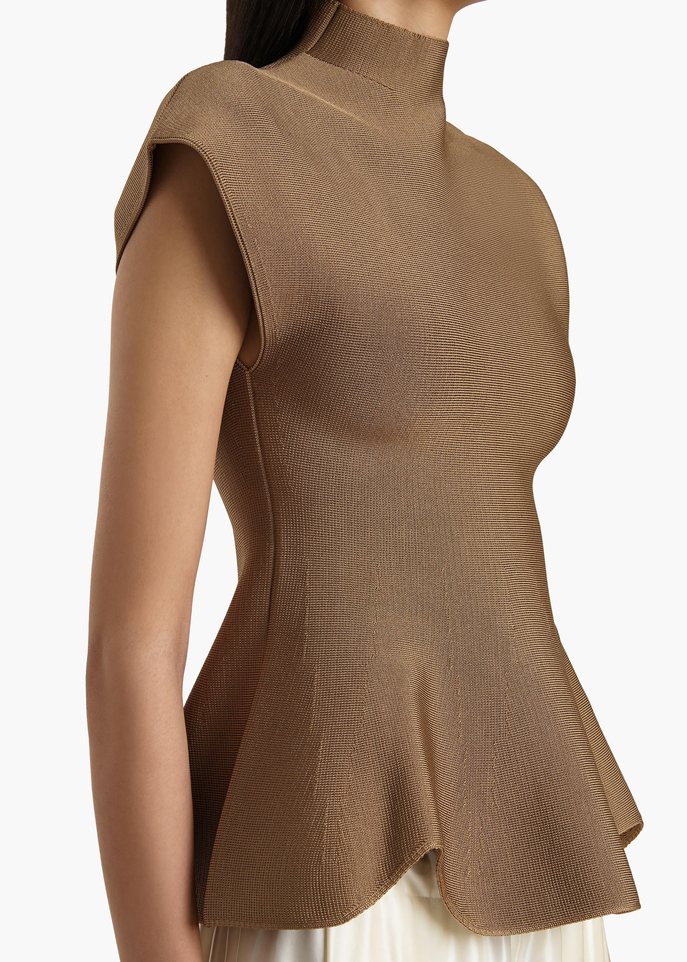 Andra Top in Carob