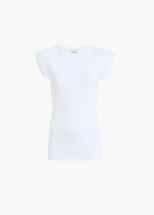 ANGEL TOP CHALK COTTON RIB 182751021 168 GHOST