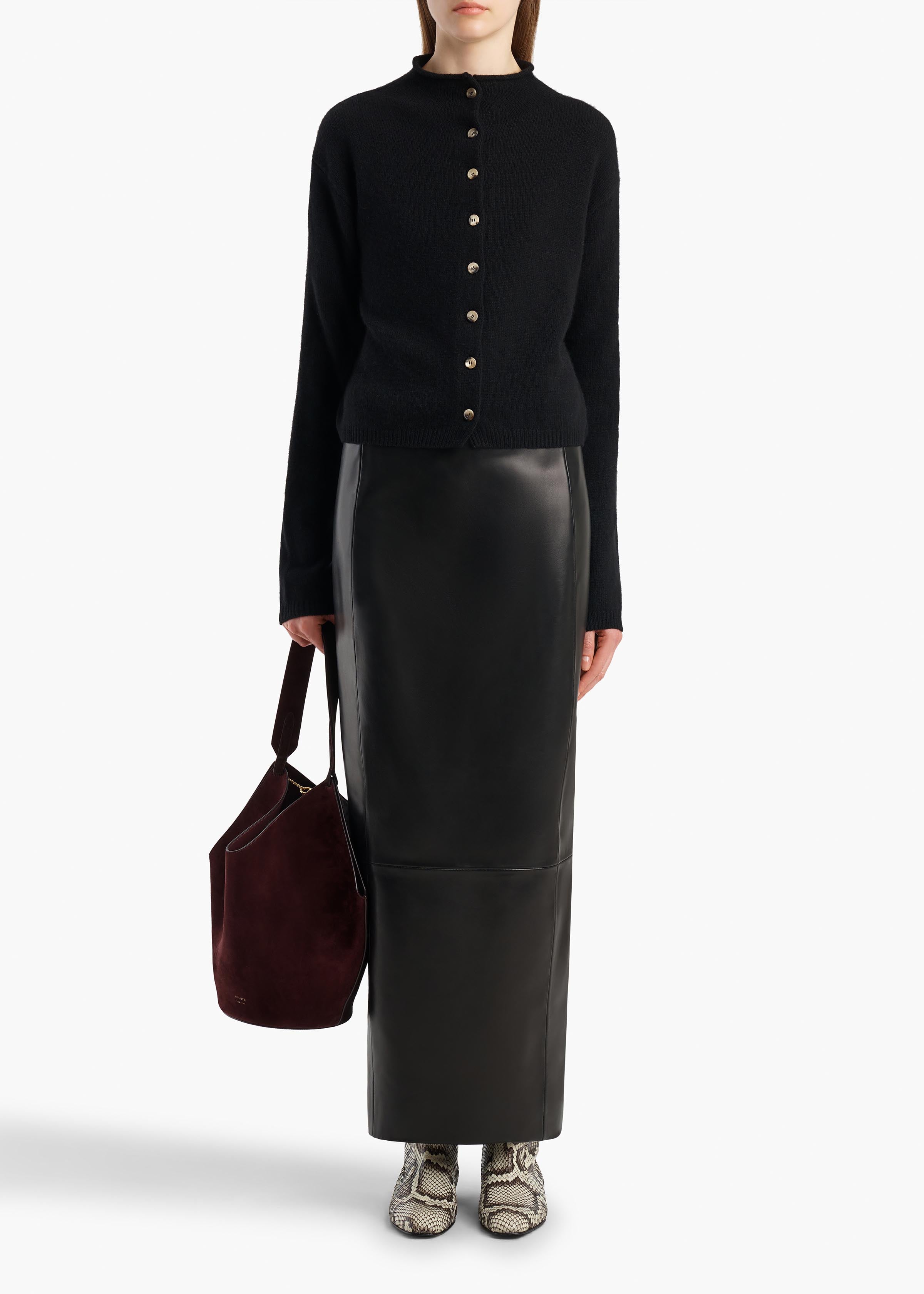 KHAITE  - Annora Cardigan in Black