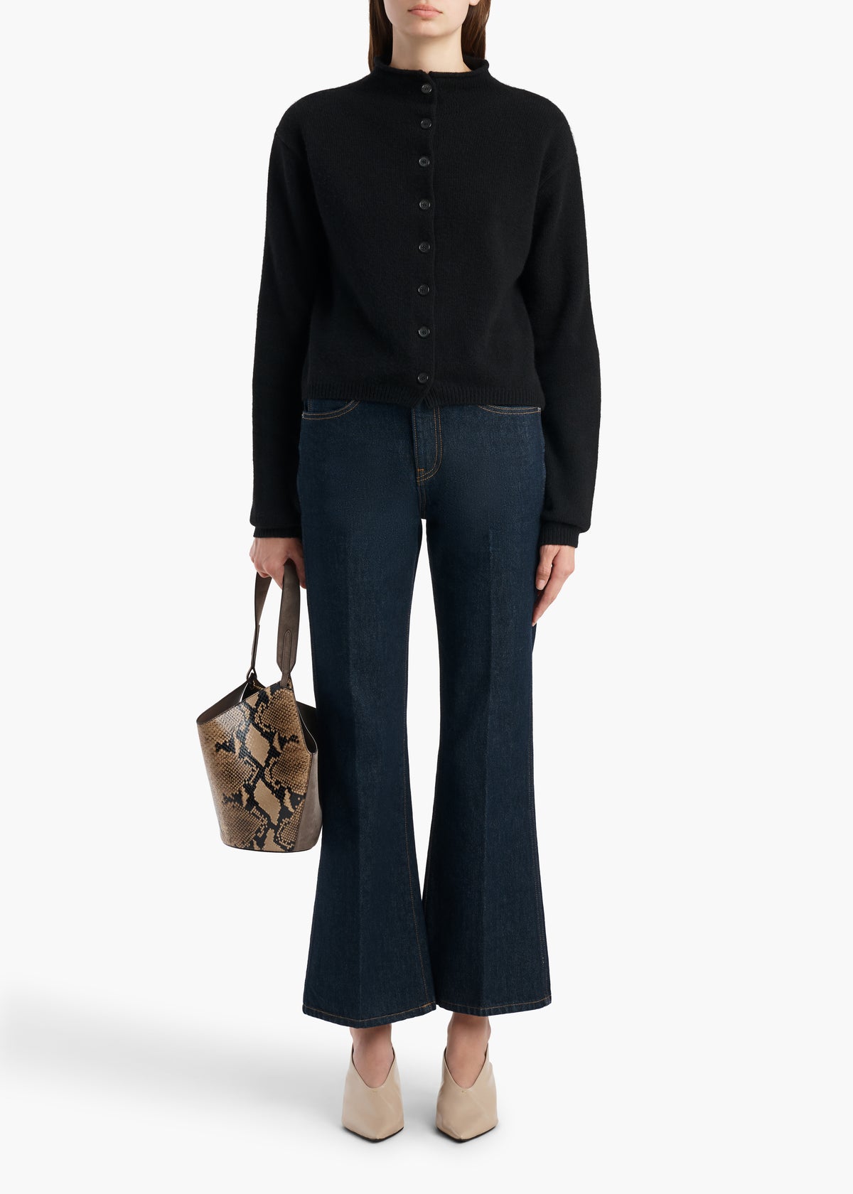 KHAITE  - Annora Cardigan in Midnight Navy