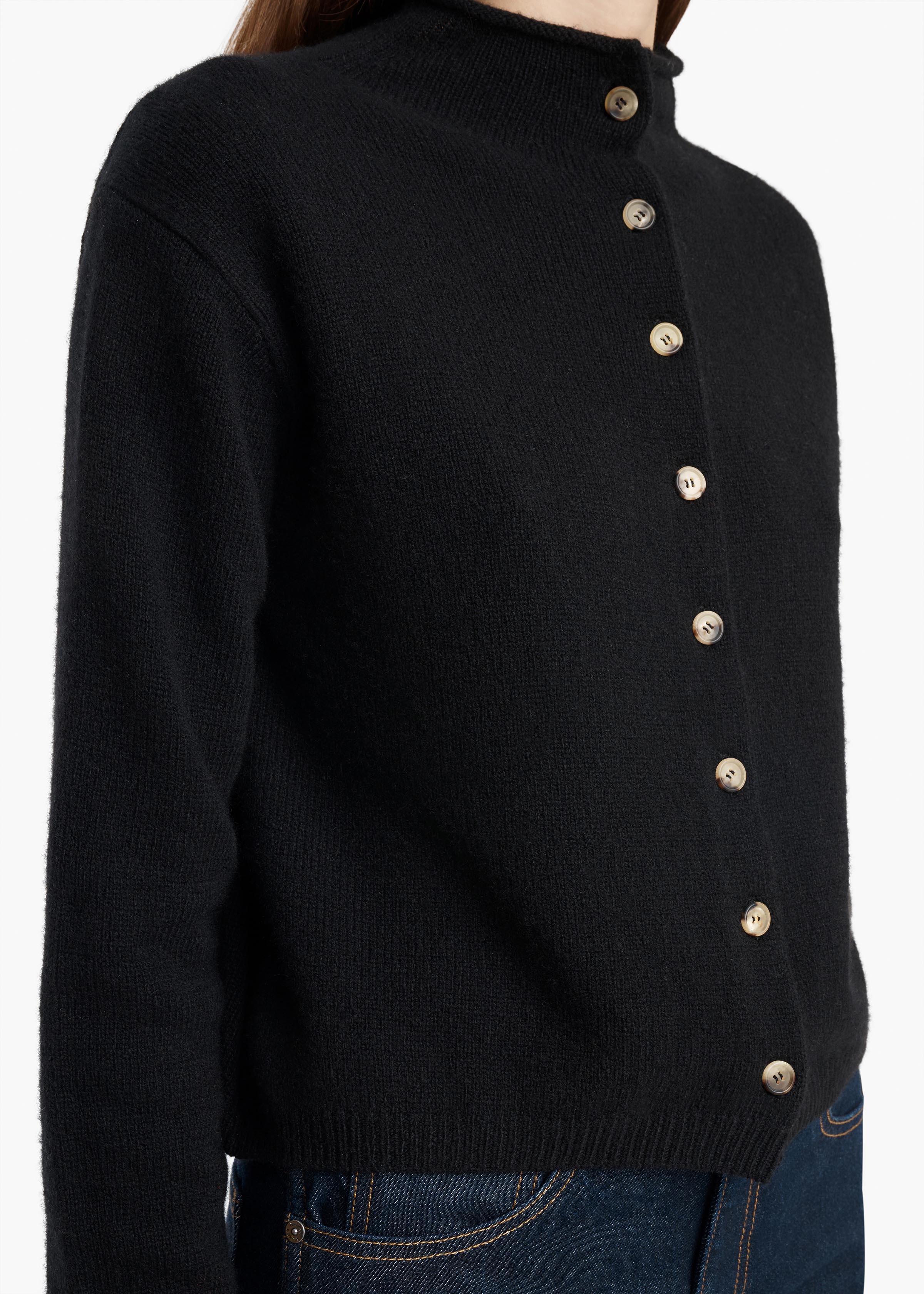 KHAITE  - Annora Cardigan in Midnight Navy