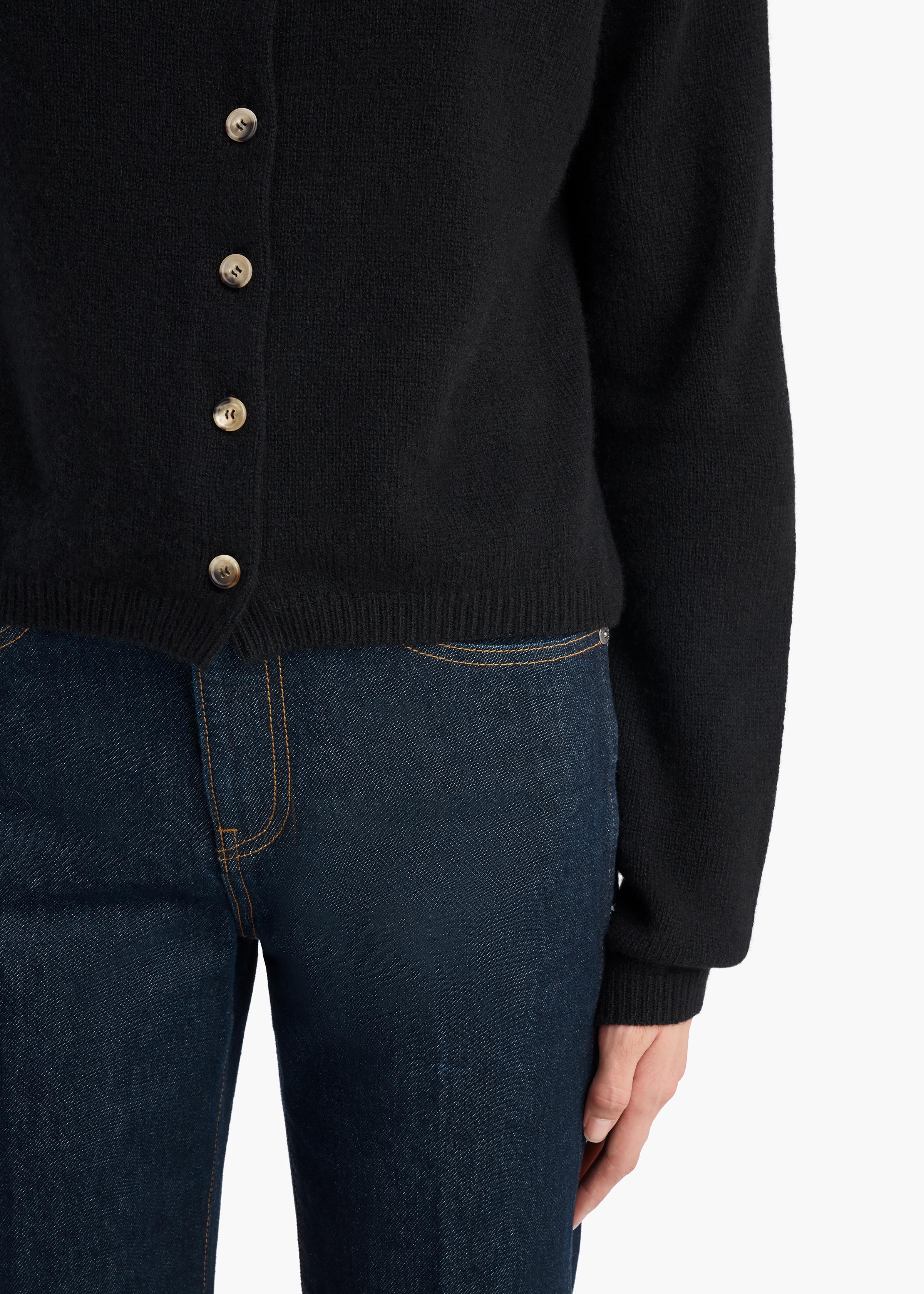 KHAITE  - Annora Cardigan in Midnight Navy