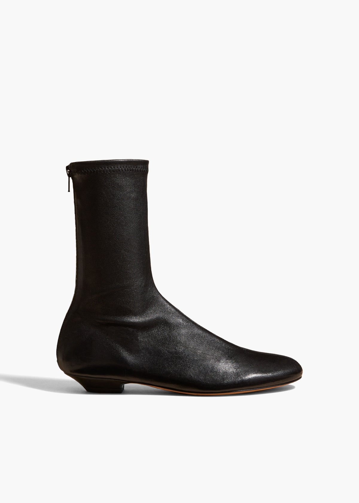 Apollo Flat Ankle Boot Leather