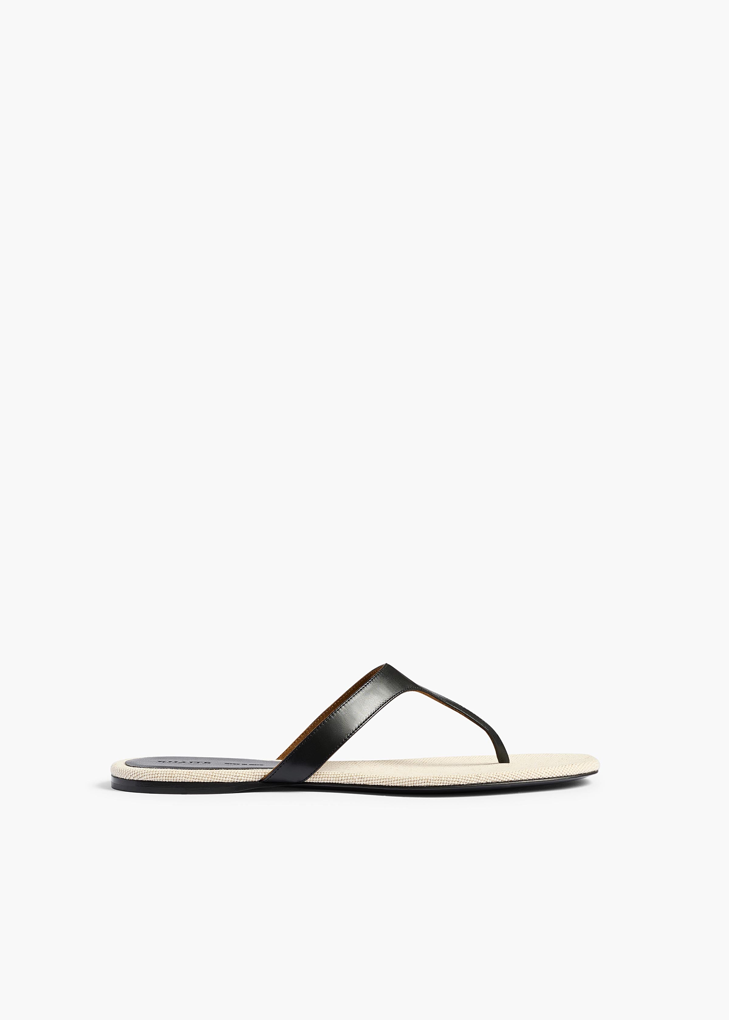 ARCHER THONG SANDAL BLACK NATURAL F3107 740 367 A