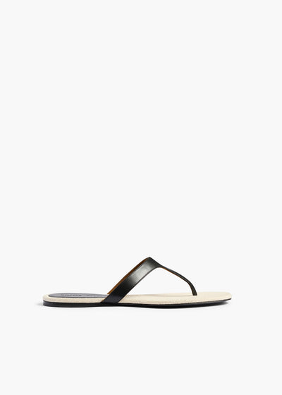 ARCHER THONG SANDAL BLACK NATURAL F3107 740 367 A