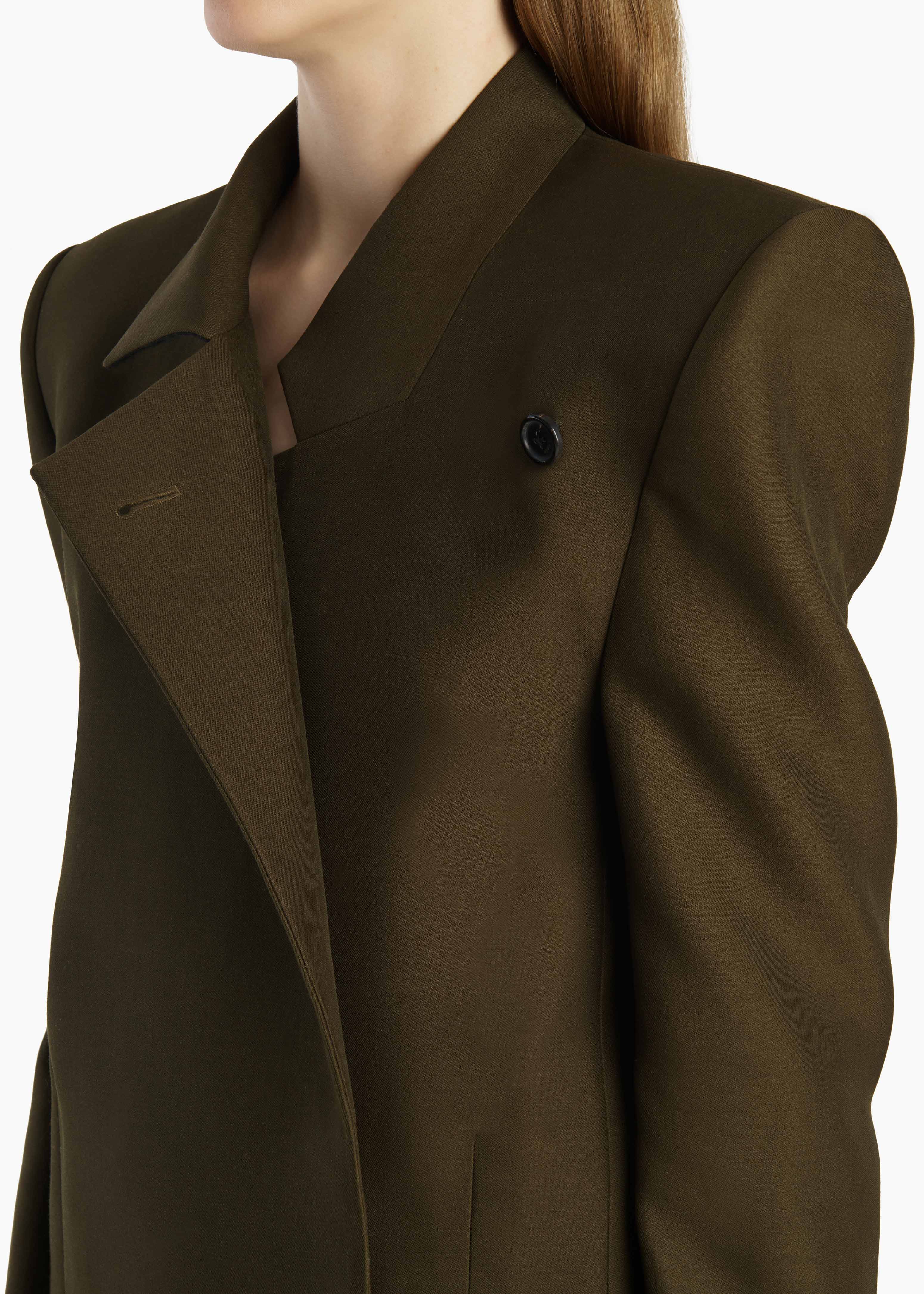 KHAITE  - Armair Jacket in Dark Olive