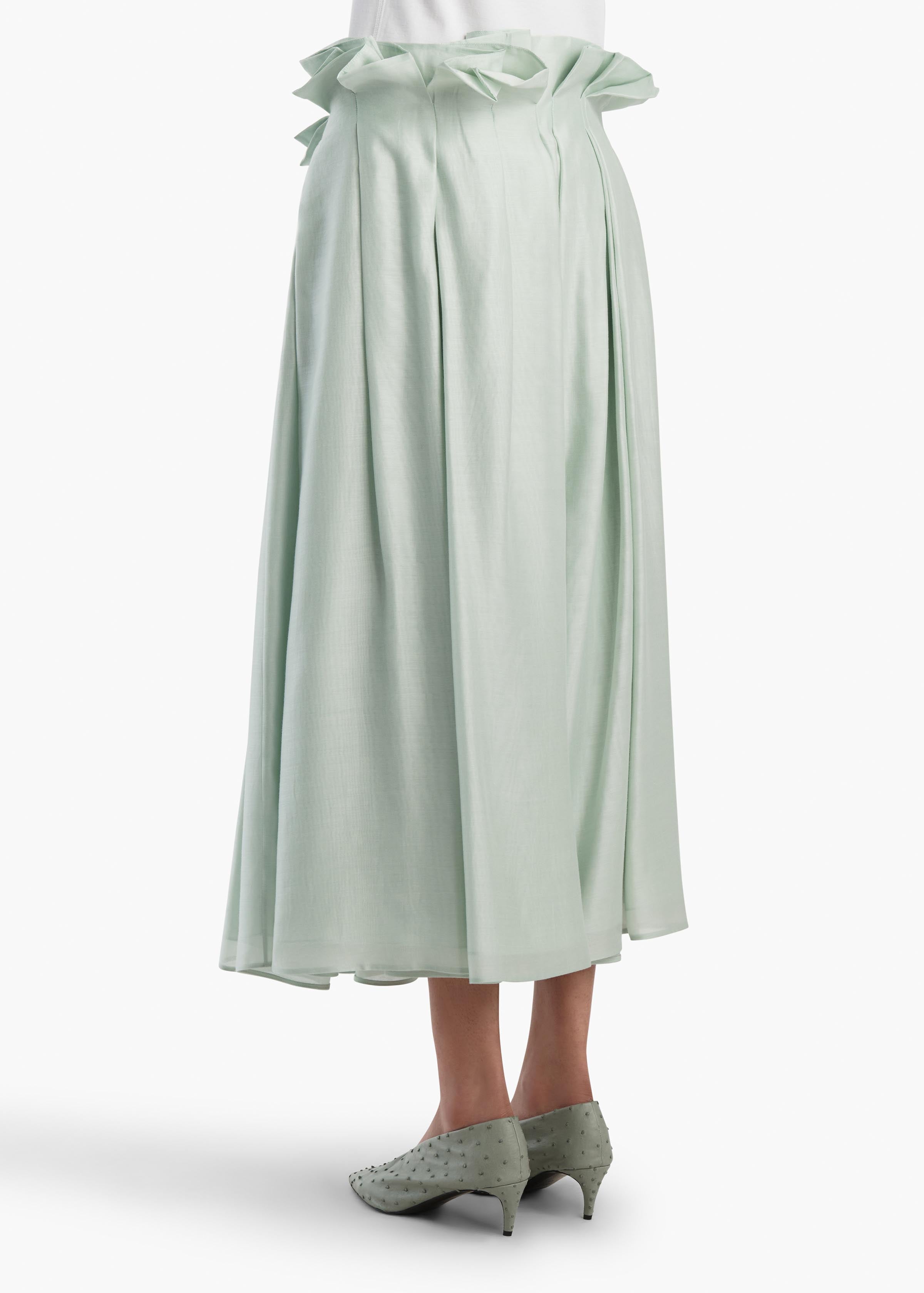 Astrid Skirt in Ice Green