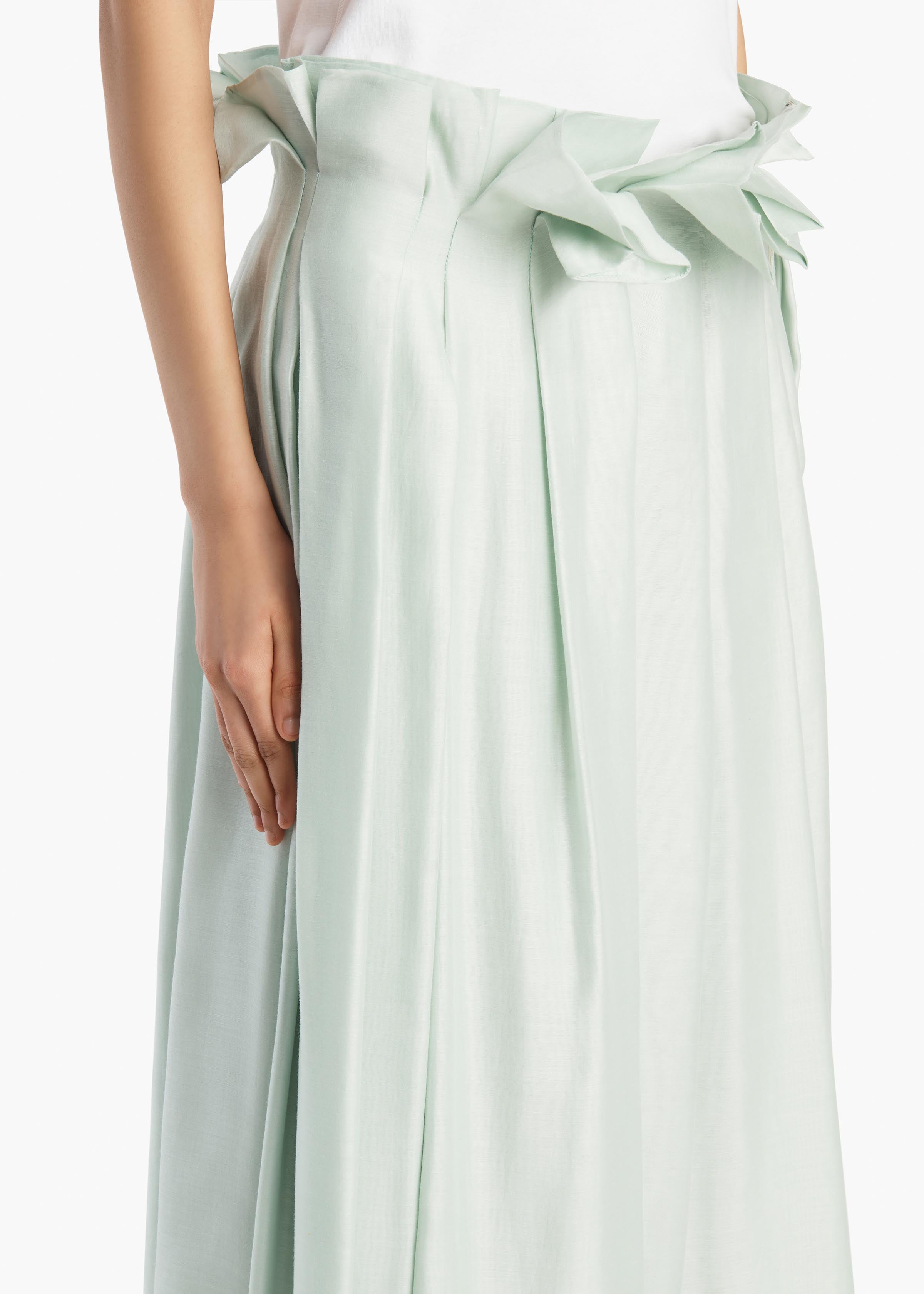 Astrid Skirt in Ice Green