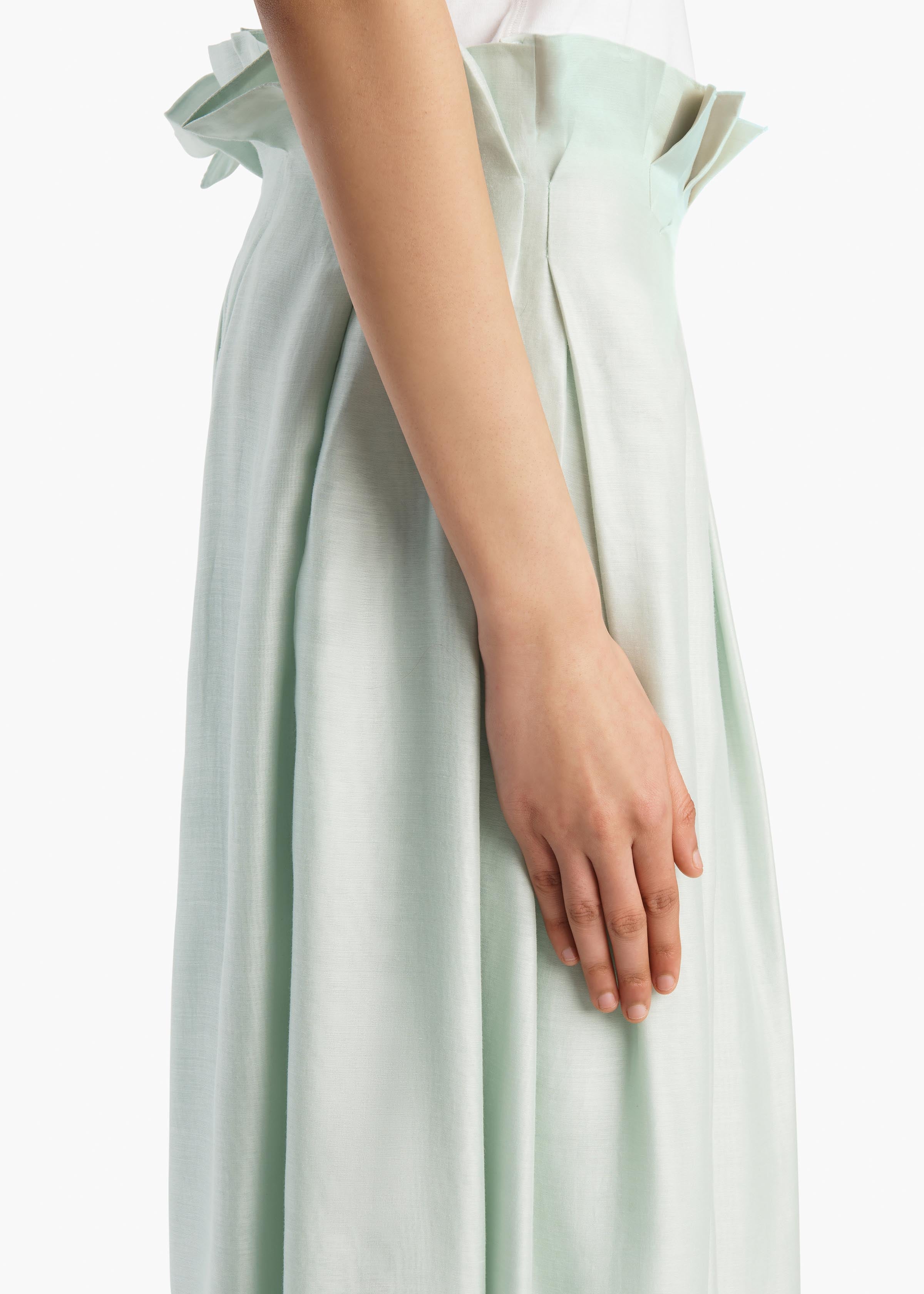 Astrid Skirt in Ice Green