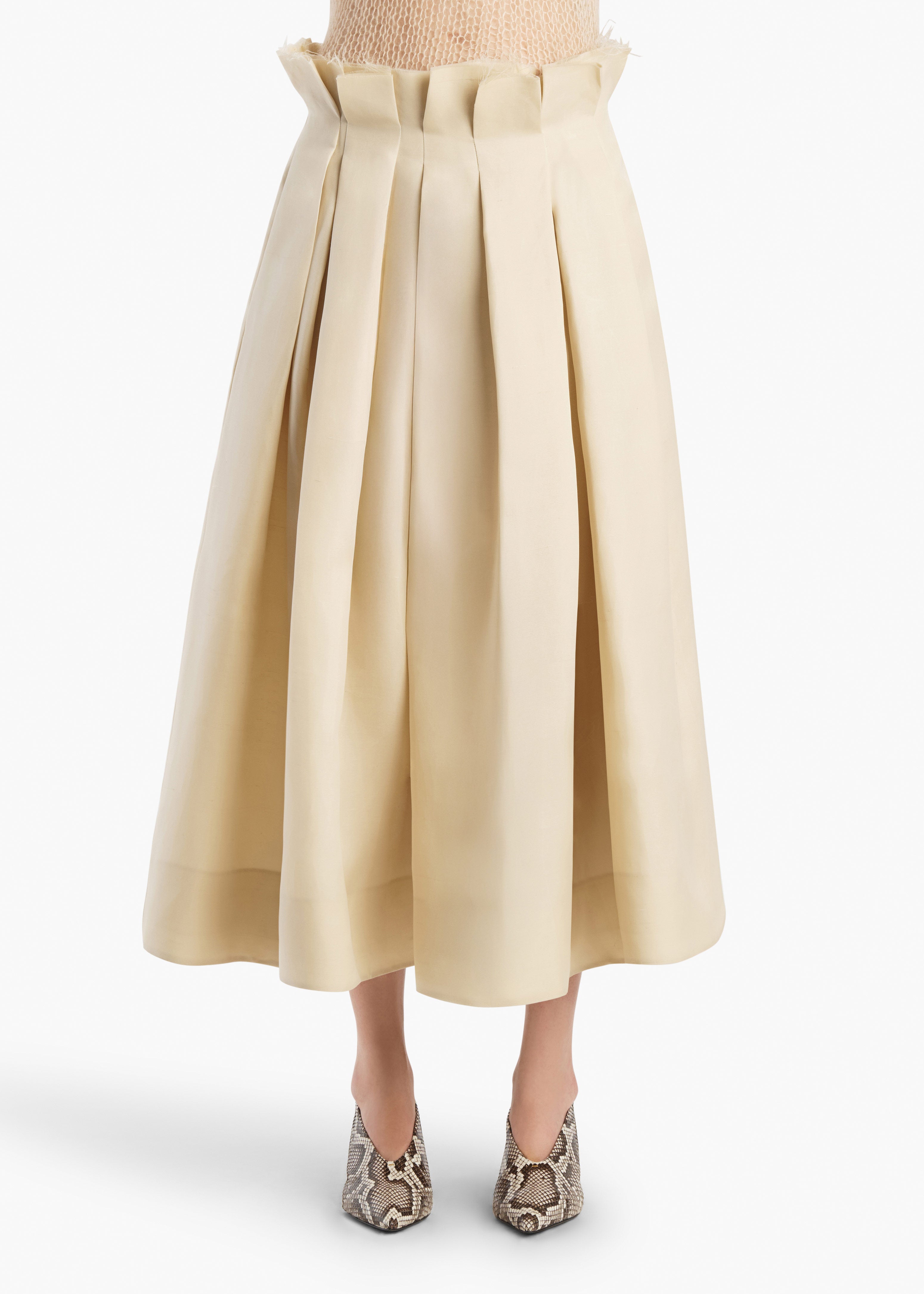 Astrid Skirt in Ivory Glow