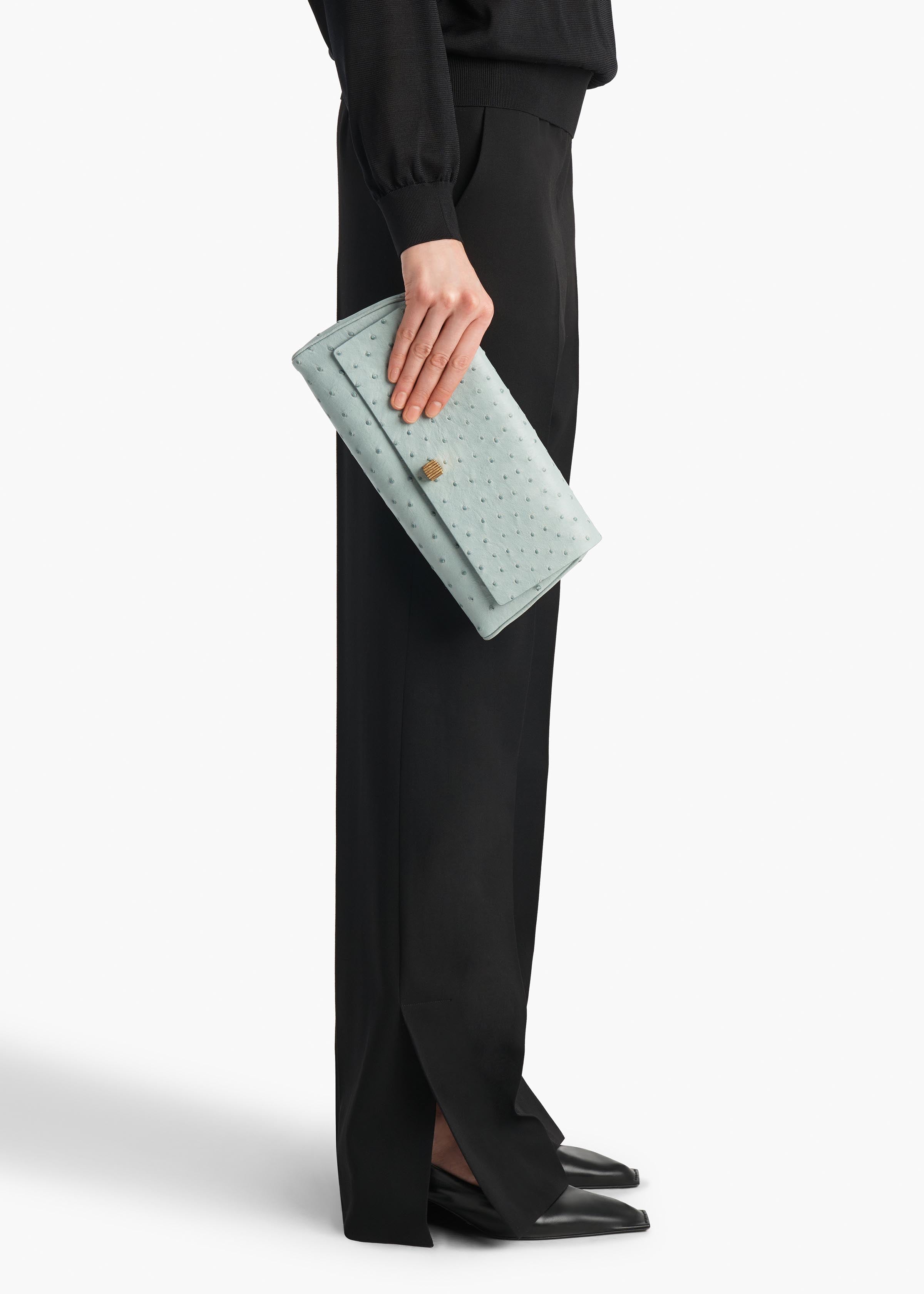 KHAITE  - Audrey Clutch in Frost