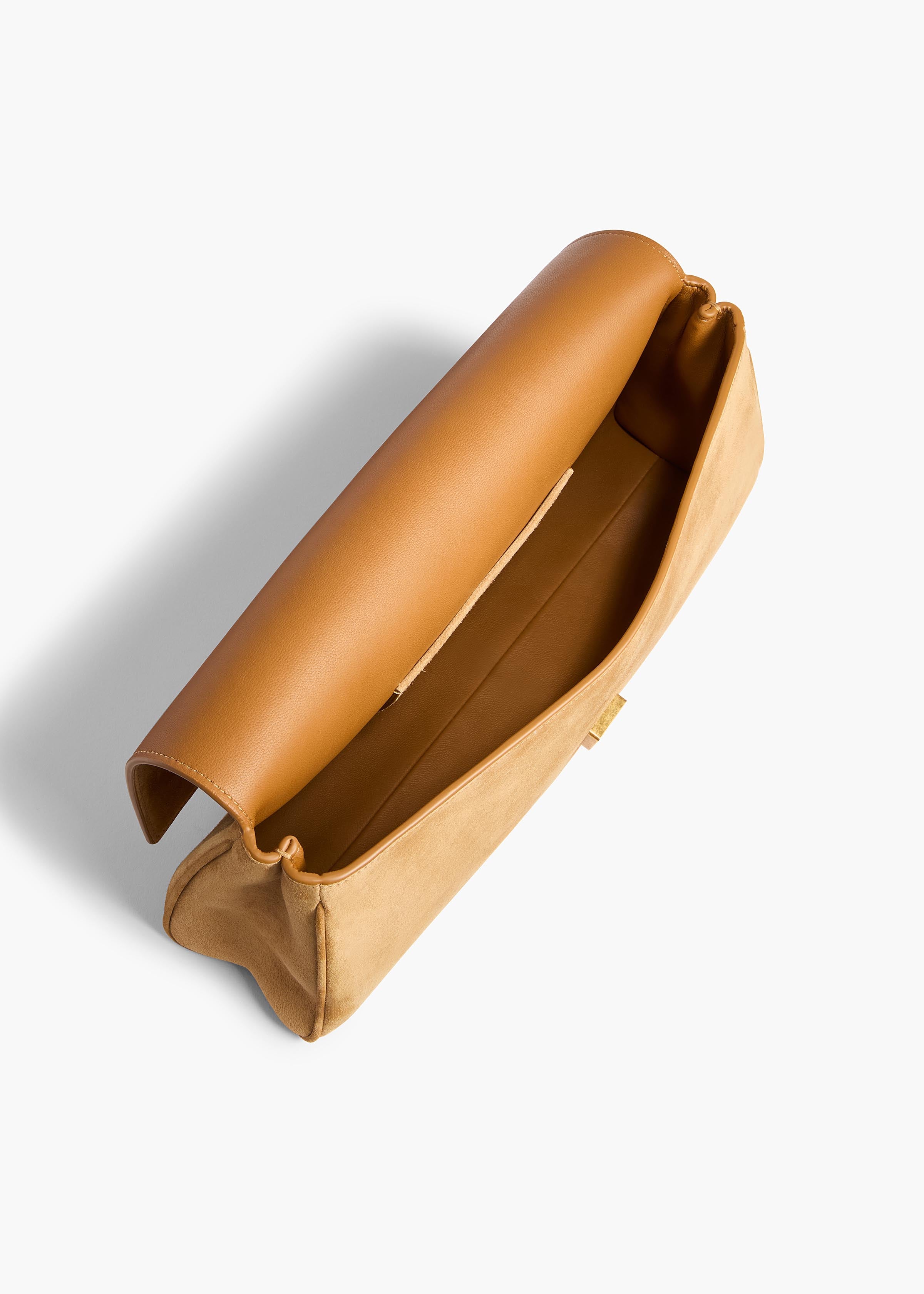 Audrey Clutch in Goldenrod Suede