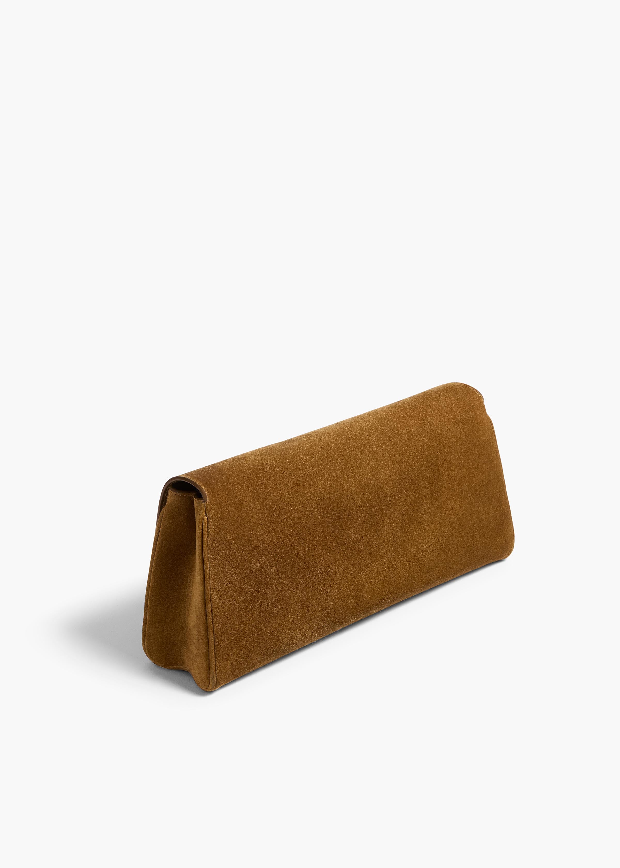 Audrey Clutch in Mud Suede – KHAITE