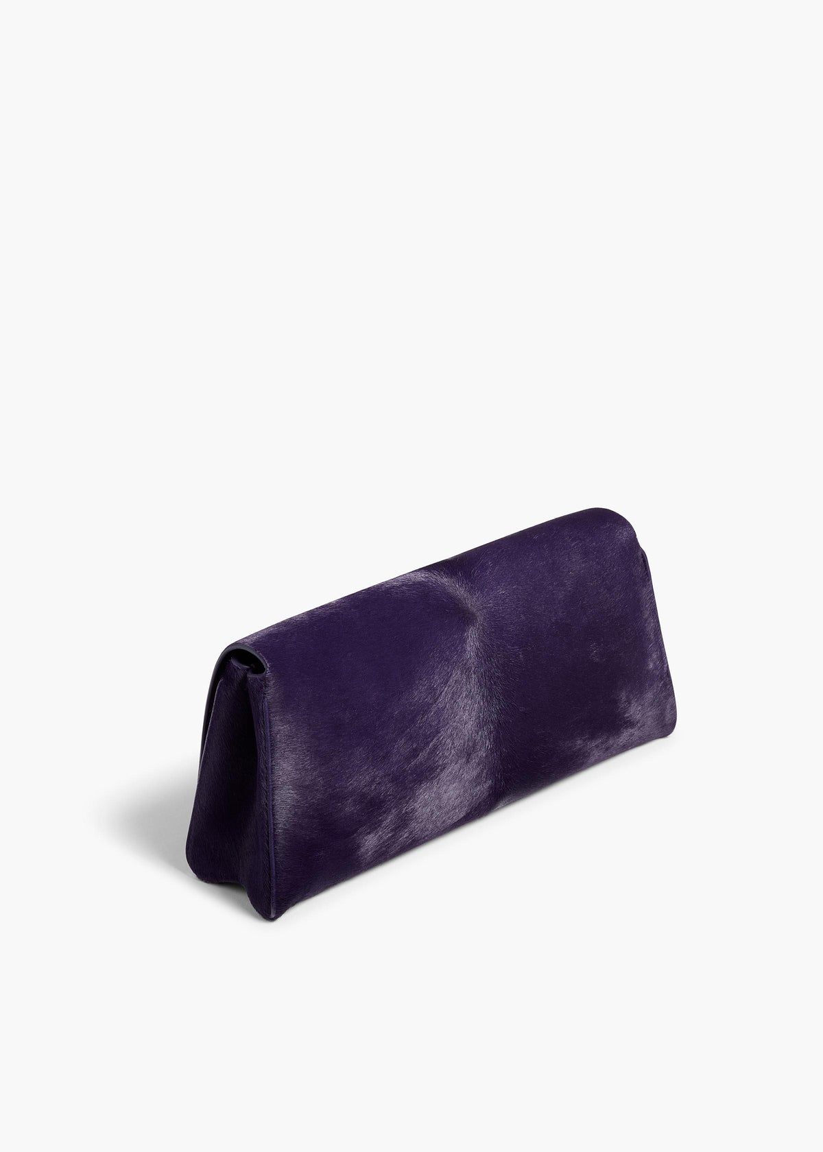 KHAITE  - Audrey Clutch in Raven Haircalf