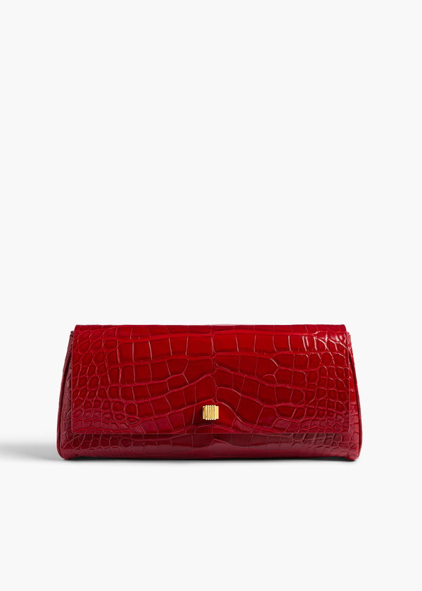 AUDREY CLUTCH RUBY ALLIGATOR H3033 929 526 A