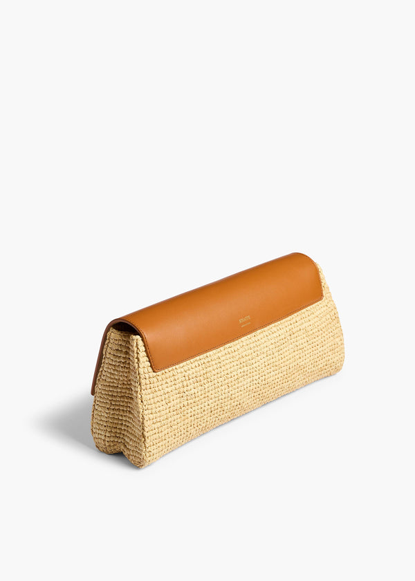 AUDREY RAFFIA CLUTCH TAN NATURAL H4020 726 752 B