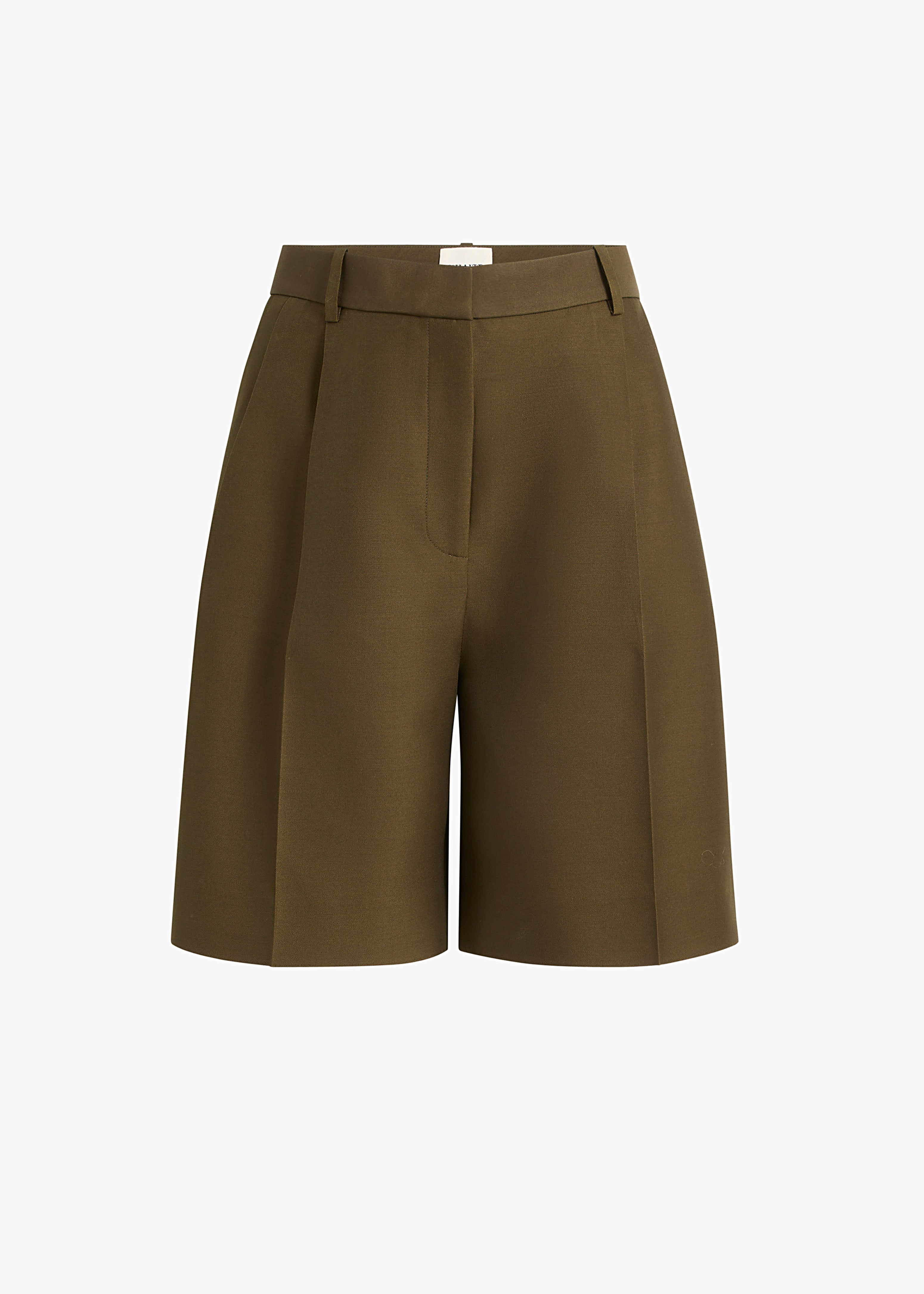 KHAITE  - Auggie Short in Dark Olive