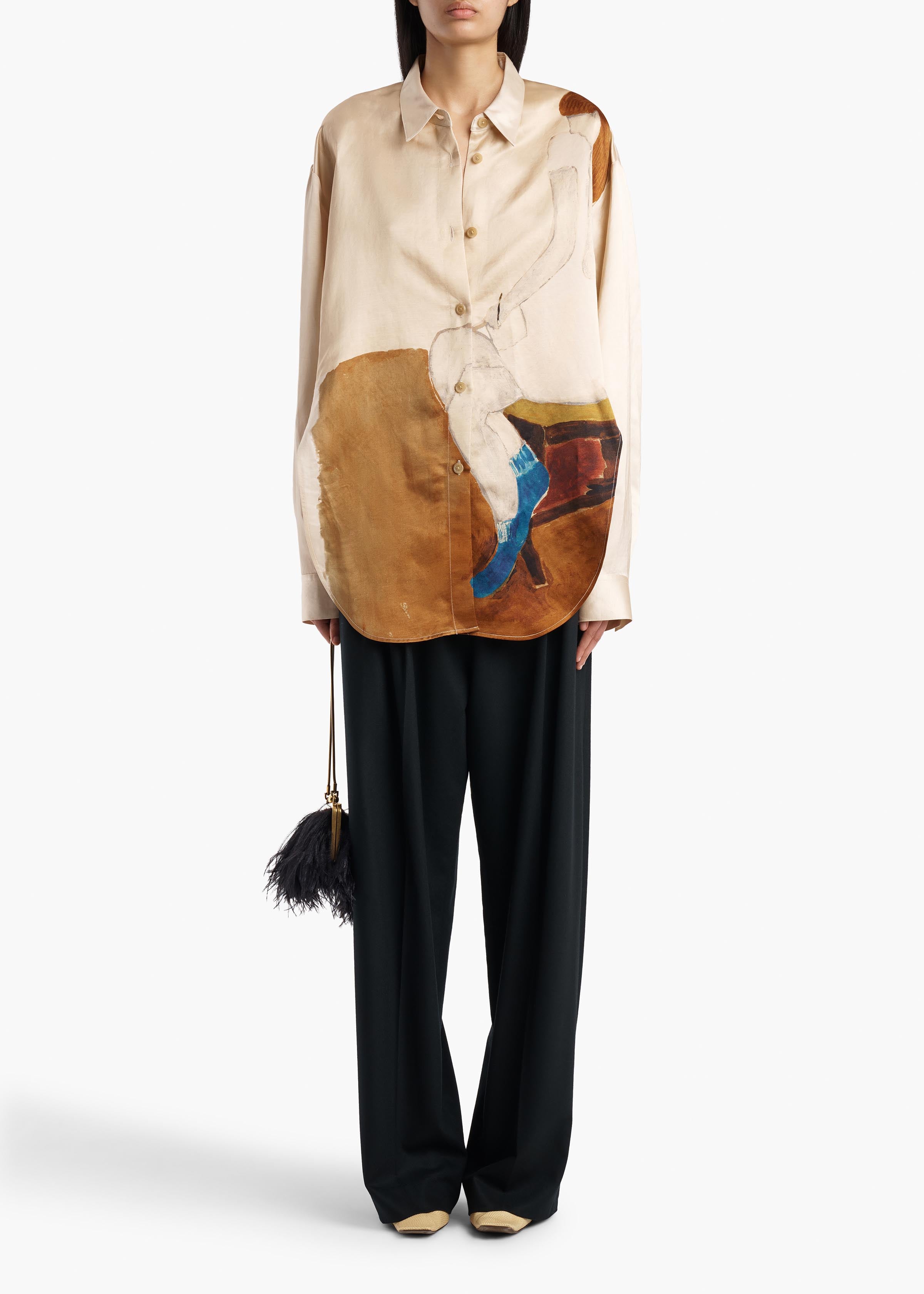 KHAITE  - August Pant in Black Wool