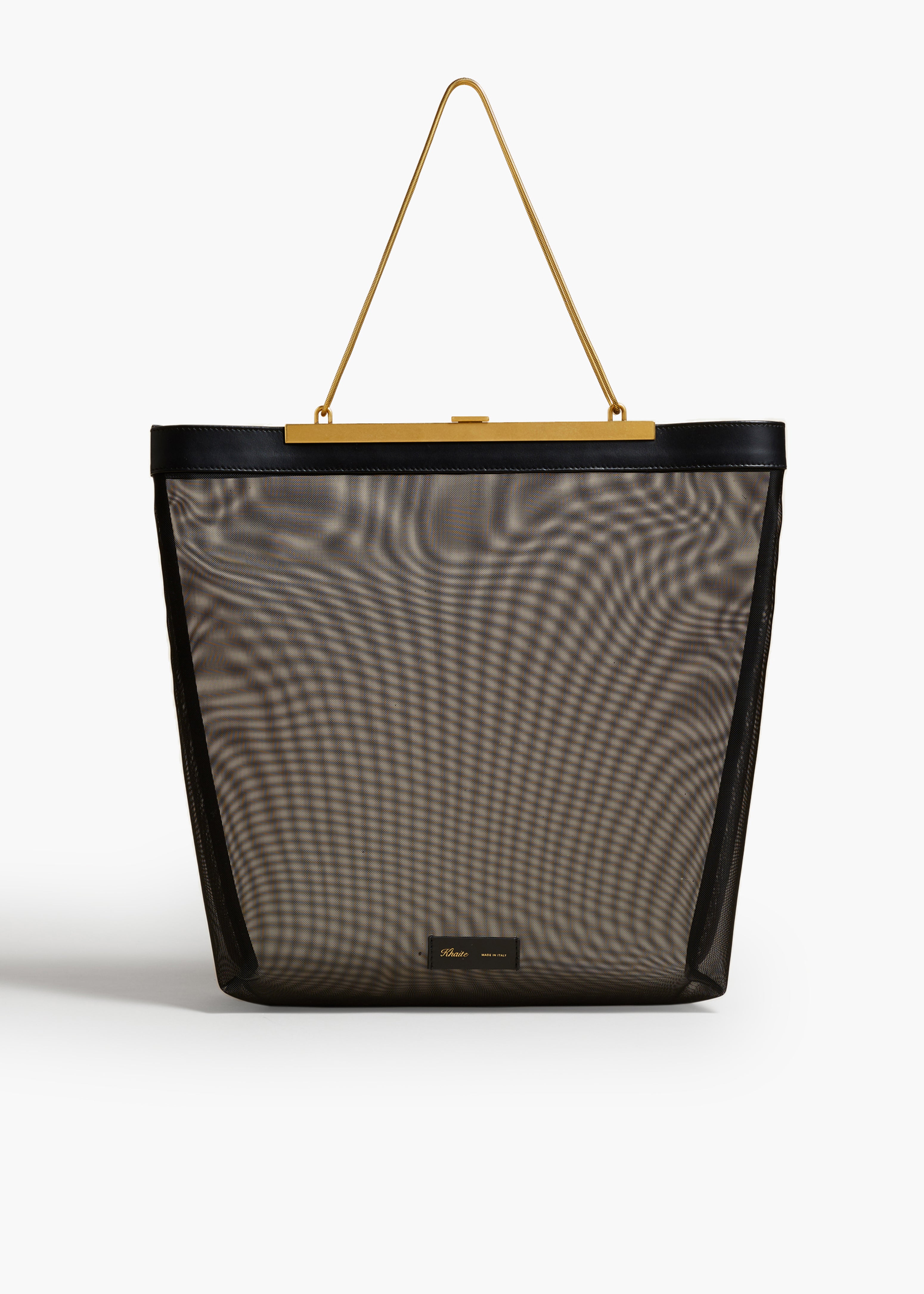 KHAITE LLC - Augusta Chain Tote in Black Mesh