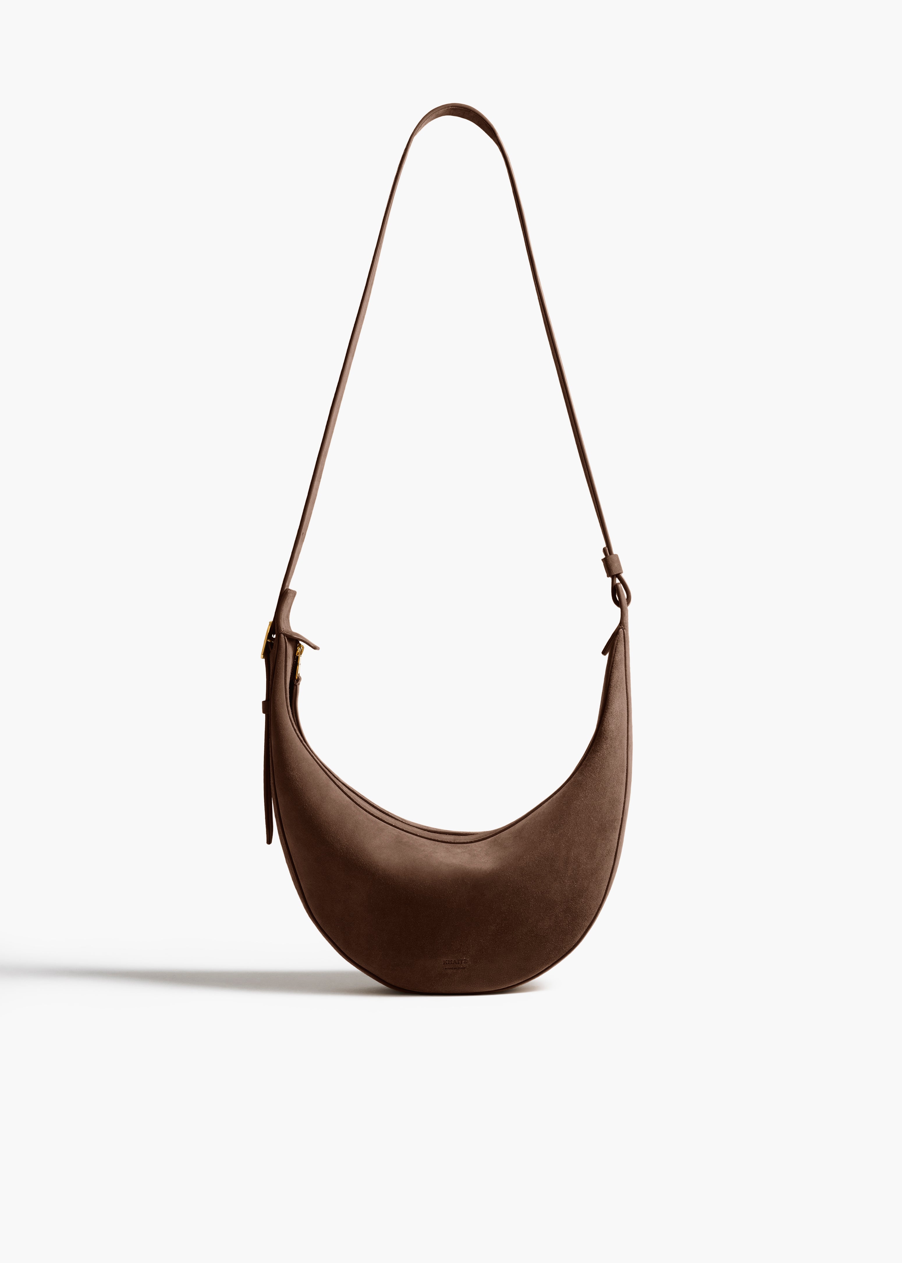 Small Augustina Crossbody Bag in Cedar Suede