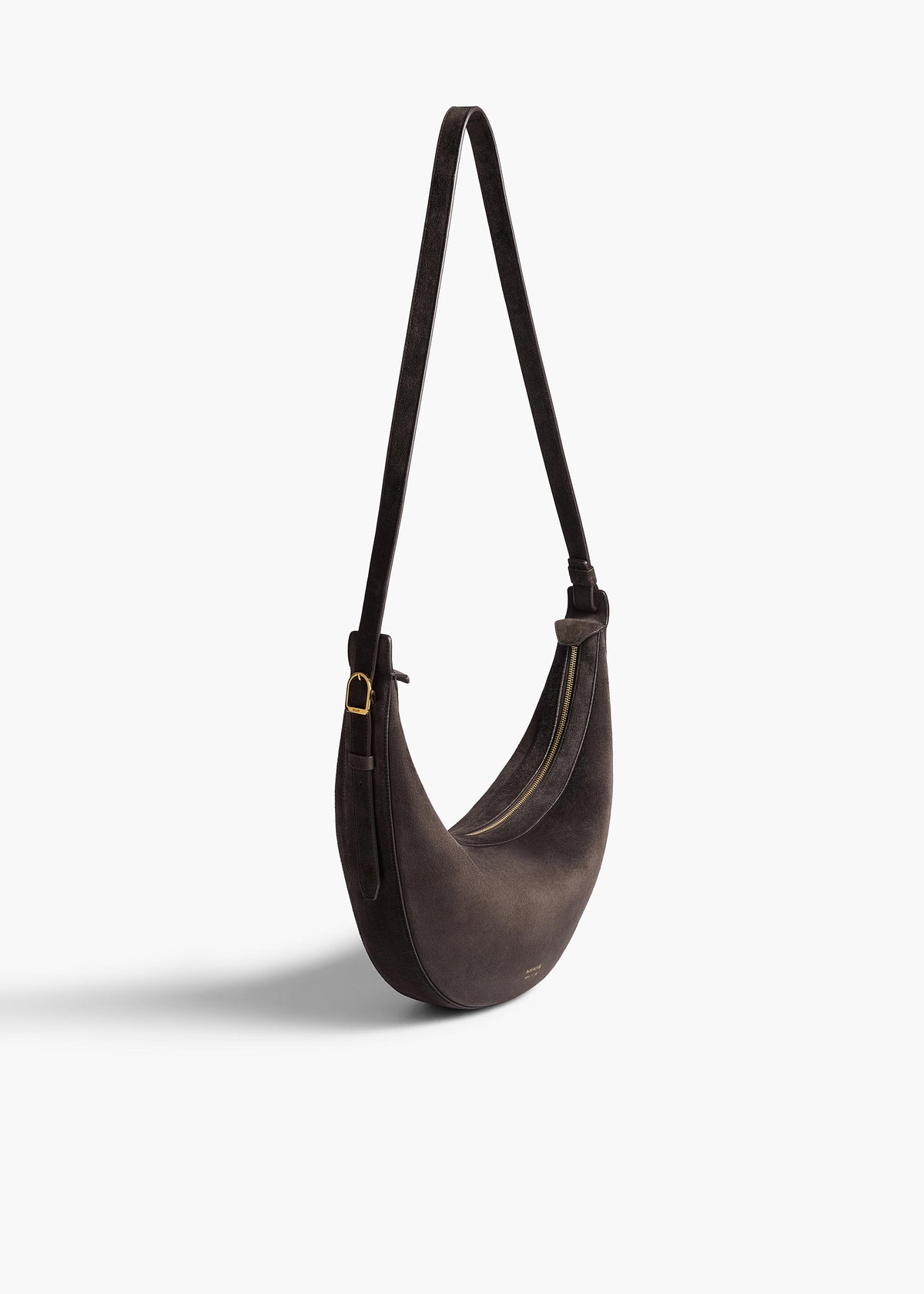 Small Augustina Crossbody Bag Dark Suede