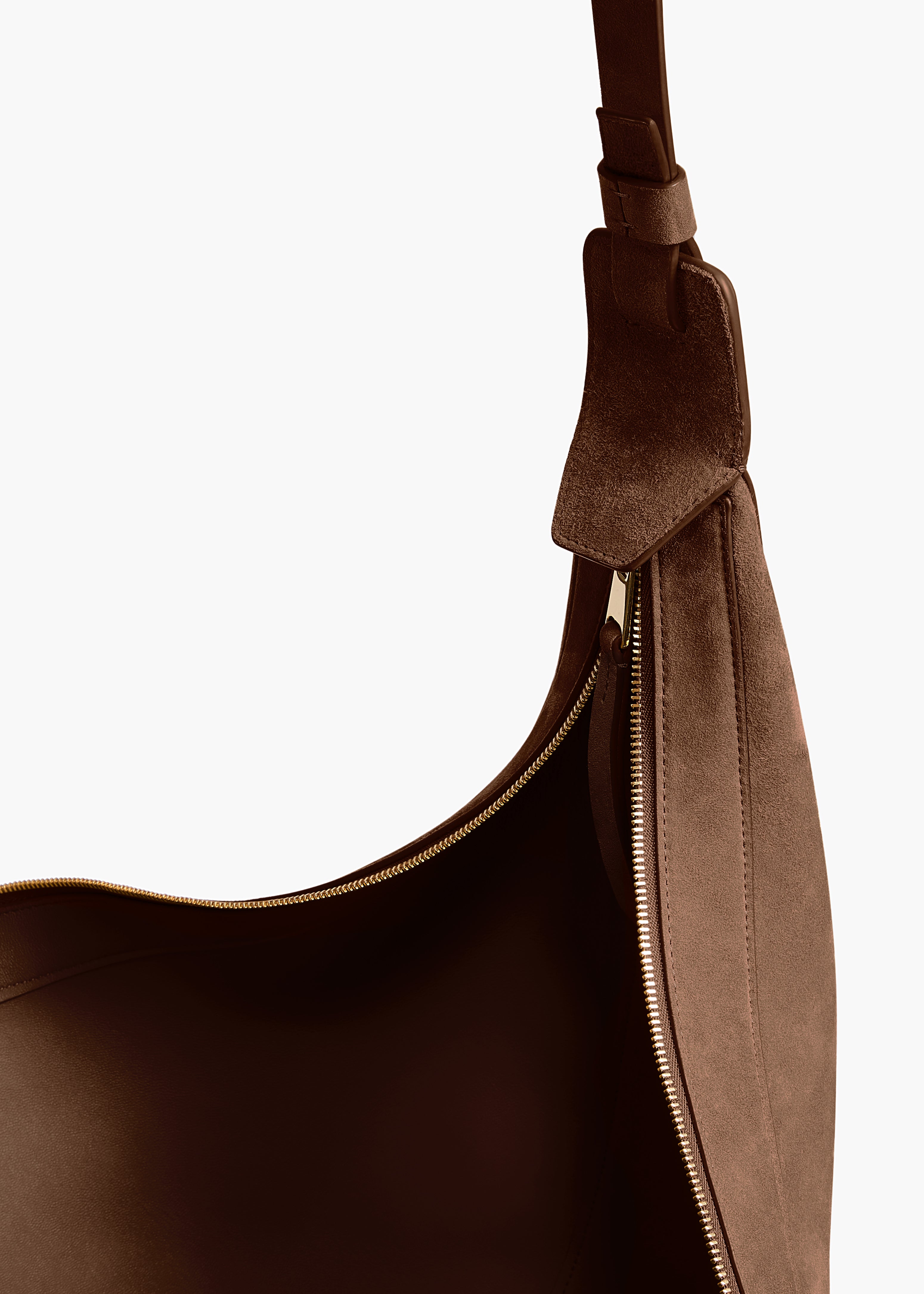 Augustina Hobo in Cedar Suede