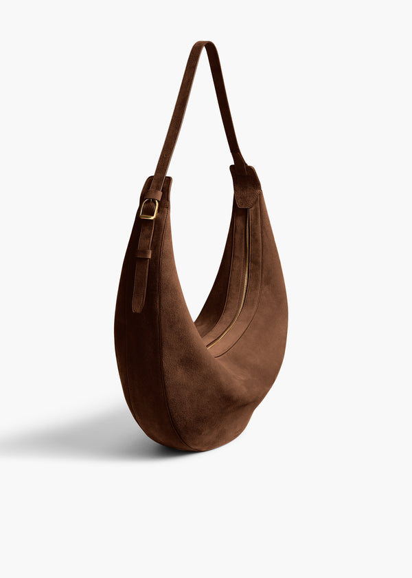 AUGUSTINA HOBO IN CEDAR SUEDE ANGLED VIEW