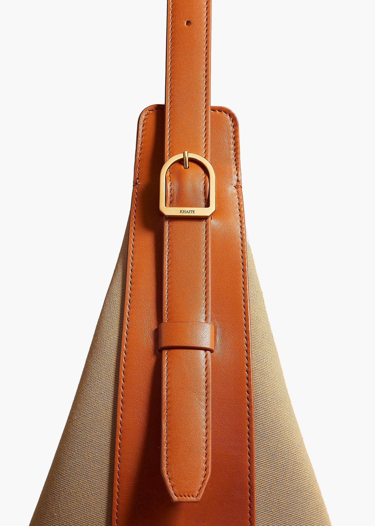 AUGUSTINA HOBO IN TAN LEATHER AND HONEY DETAIL 2