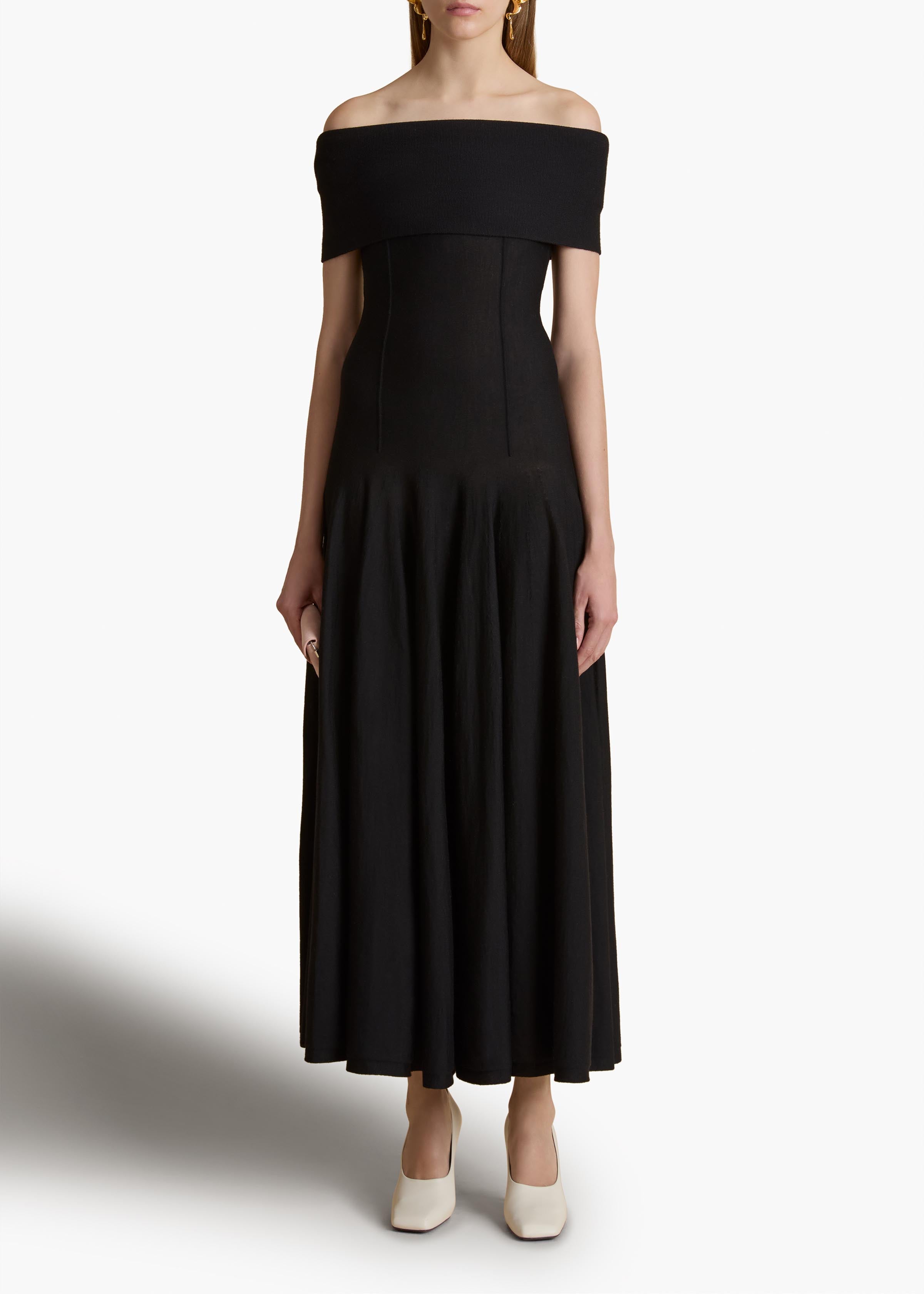 Ava Dress in Black STYLED VIEW