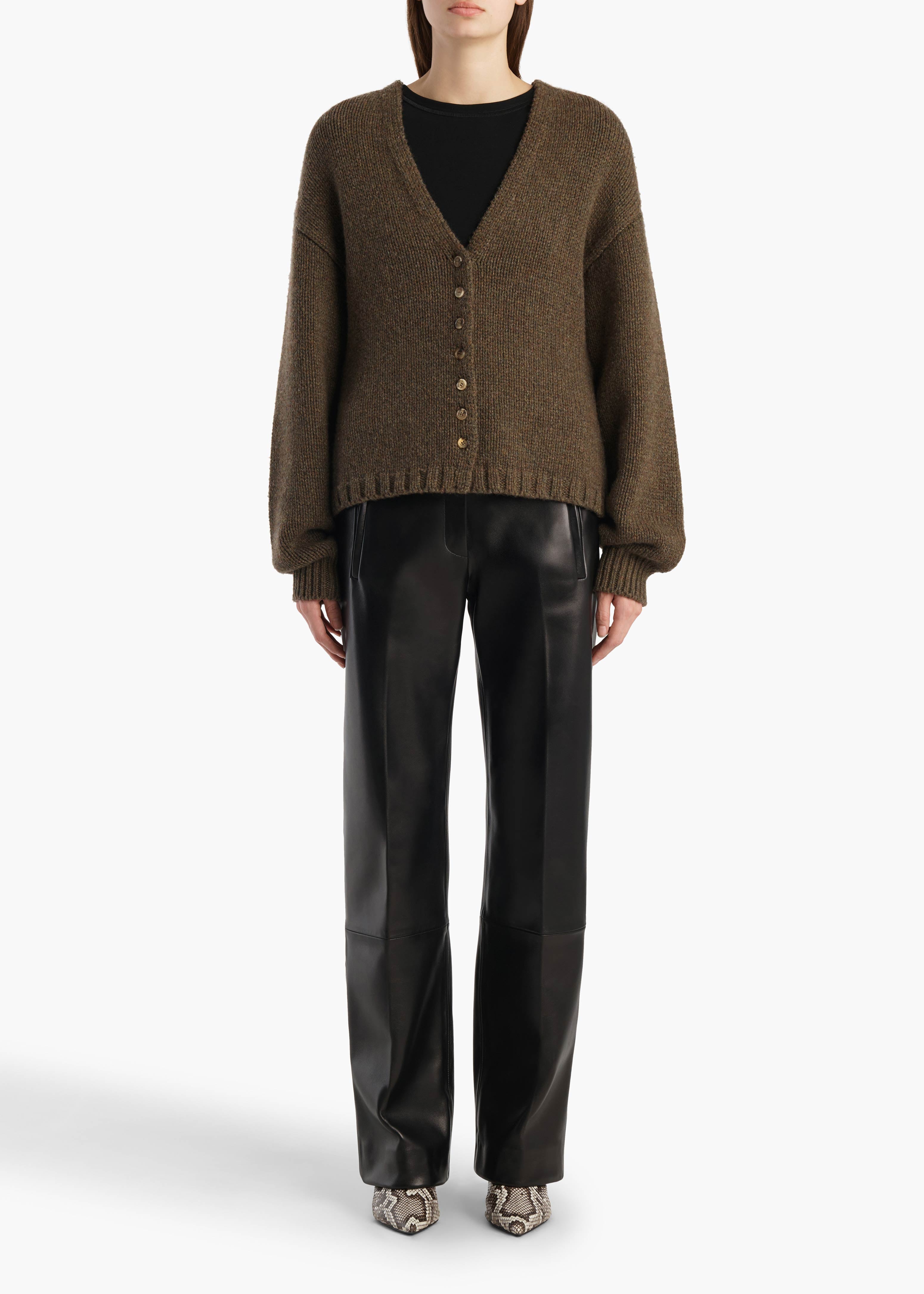 Axel Cardigan in Artichoke – KHAITE