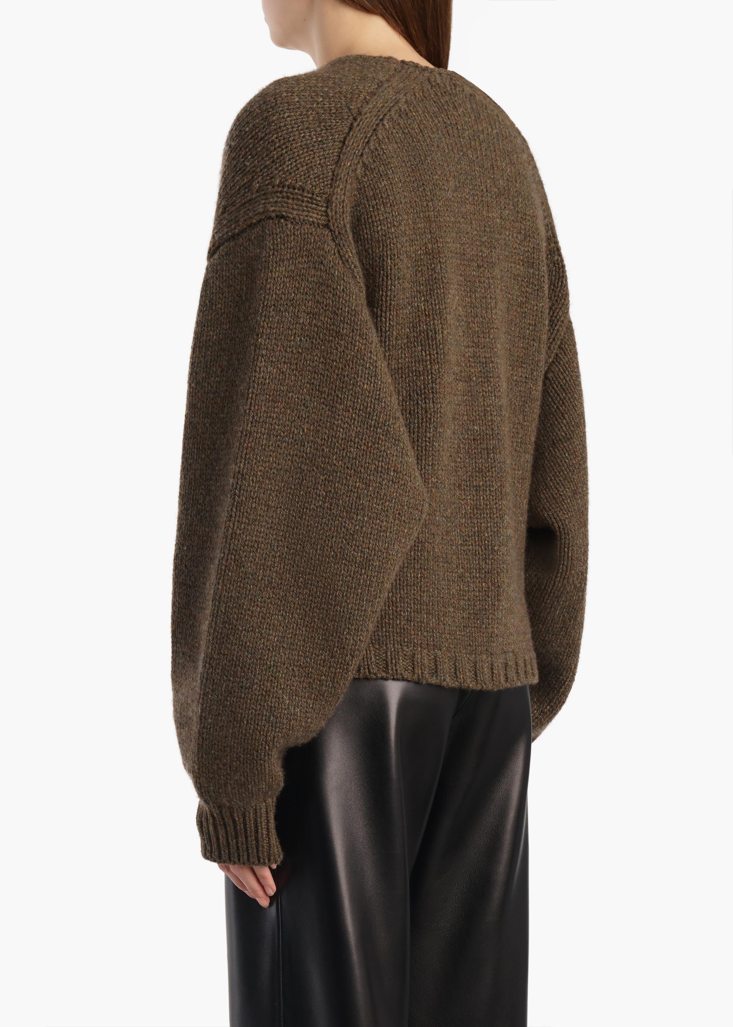 Axel Cardigan in Artichoke – KHAITE
