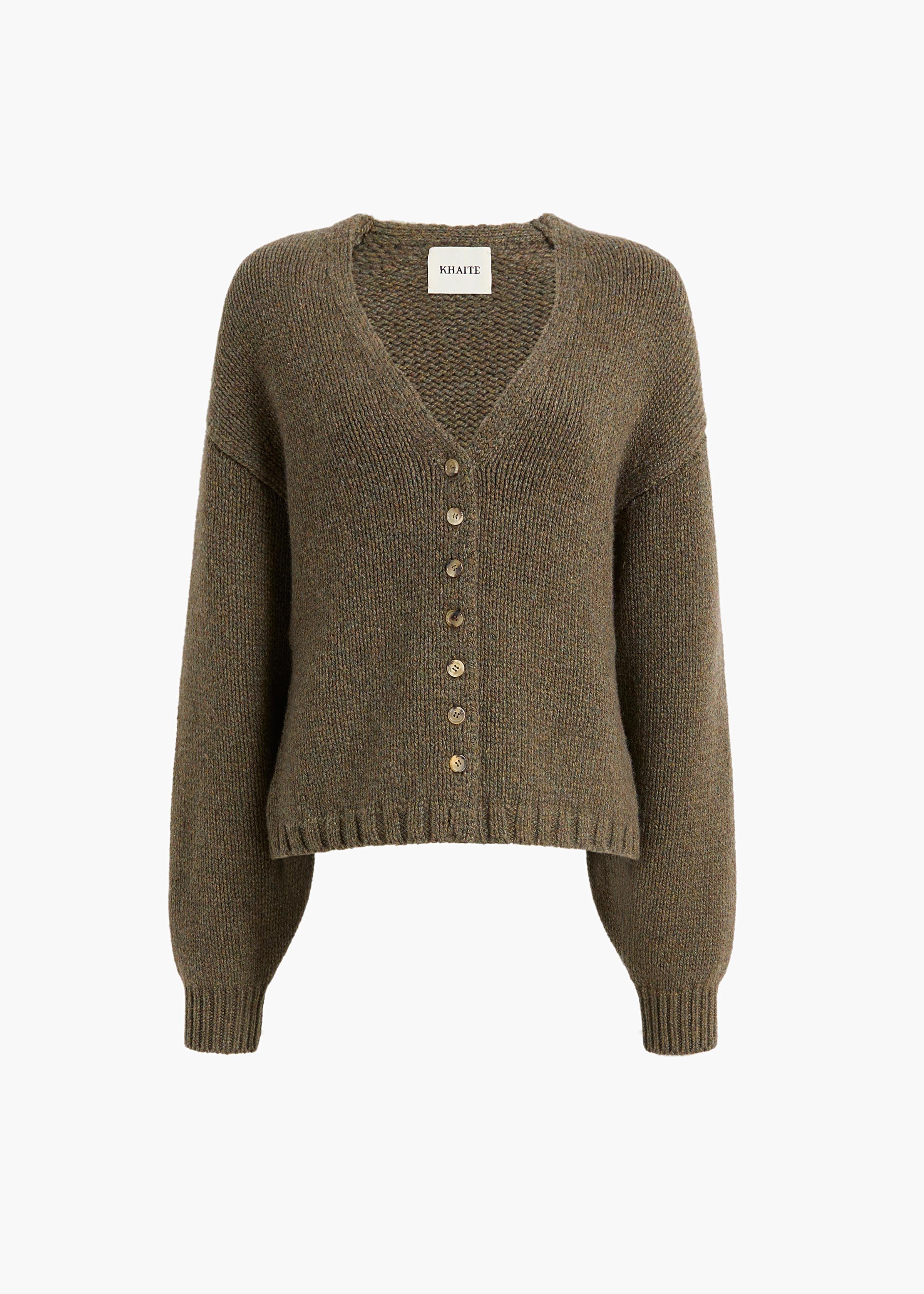 Axel Cardigan in Artichoke – KHAITE