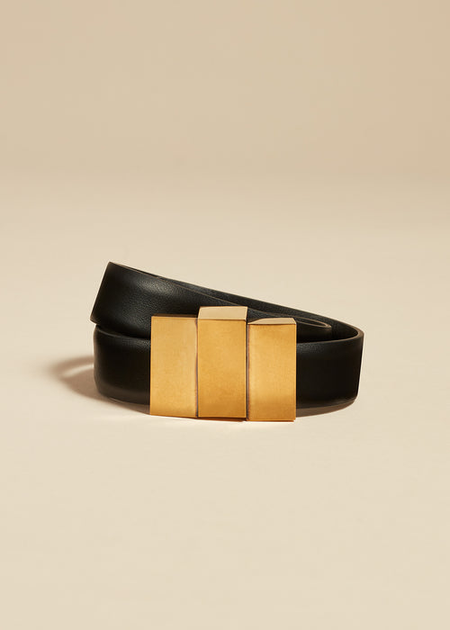 The Axel Bracelet in Black Leather