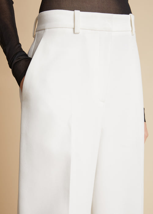 The Bacall Pant in Chalk