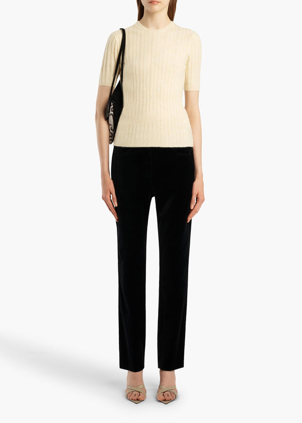BECCA TOP PALE YELLOW 18473722 615 A STYLED