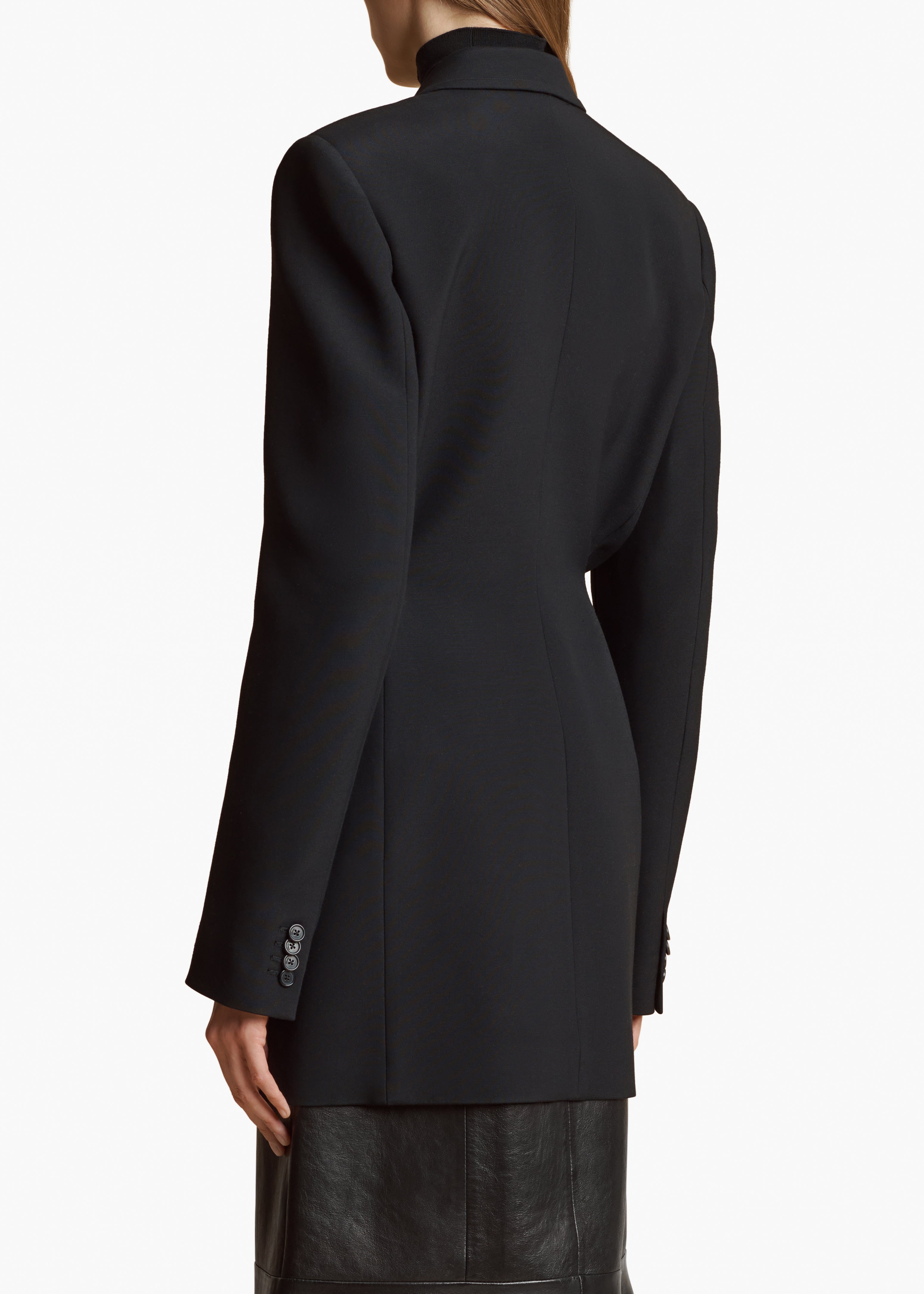 BECKETT BLAZER IN BLACK BACK VIEW