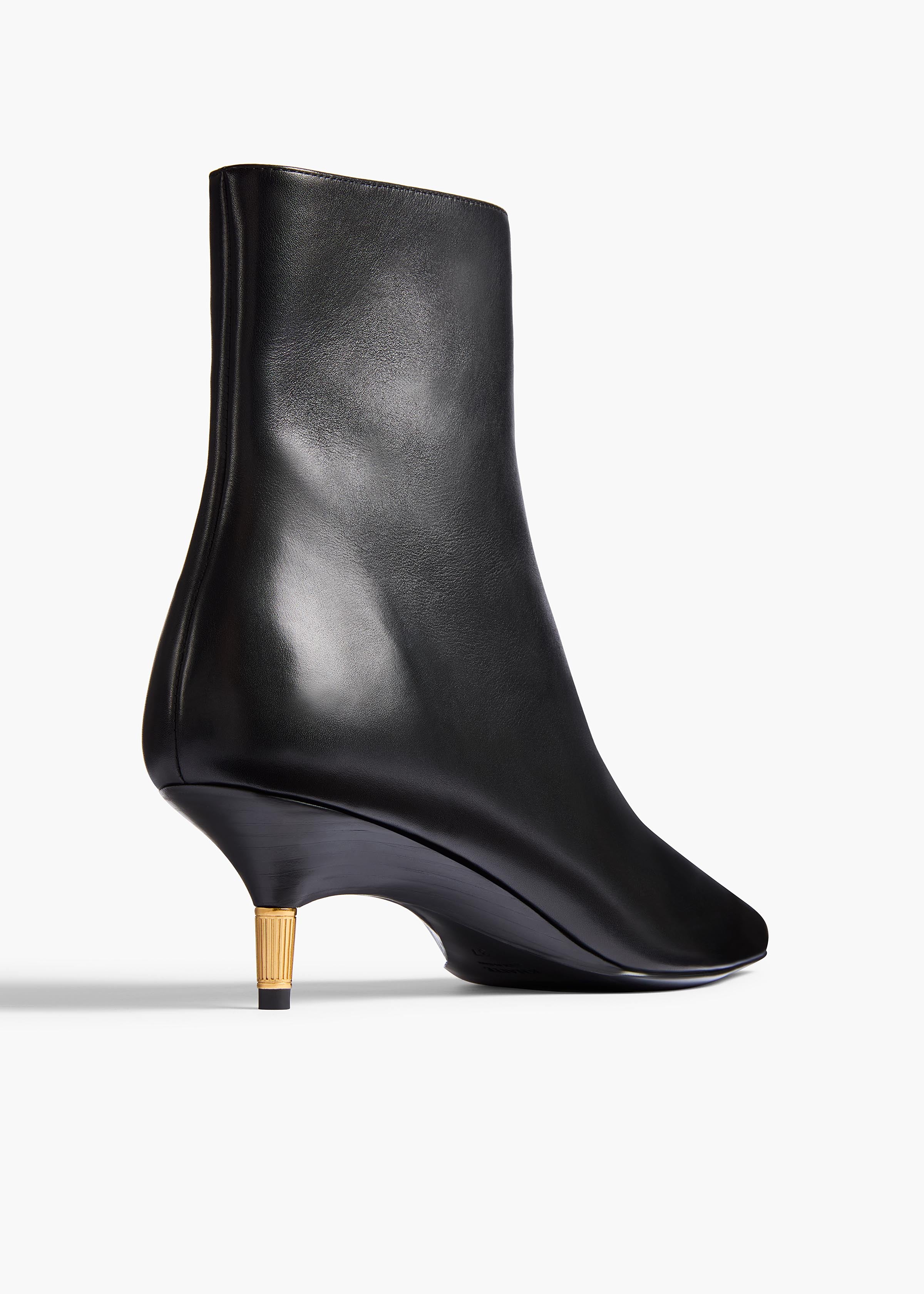 Bella Ankle Boot in Black Leather