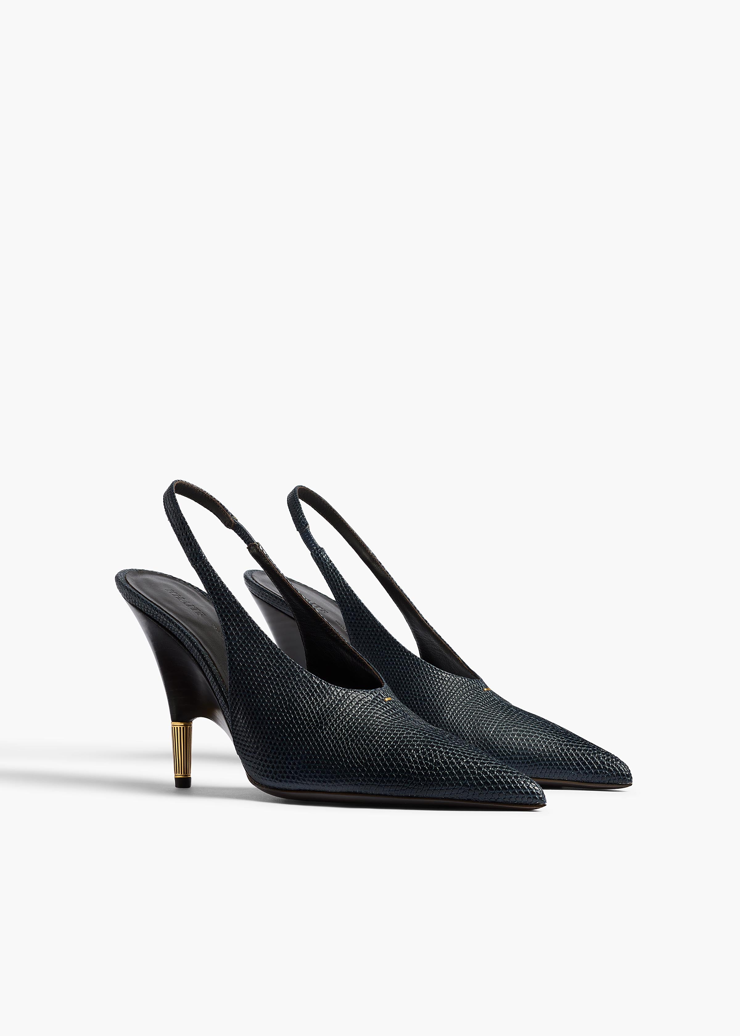 BELLA PUMP 100 MIDNIGHT NAVY LIZARD F2048 1018 358 B