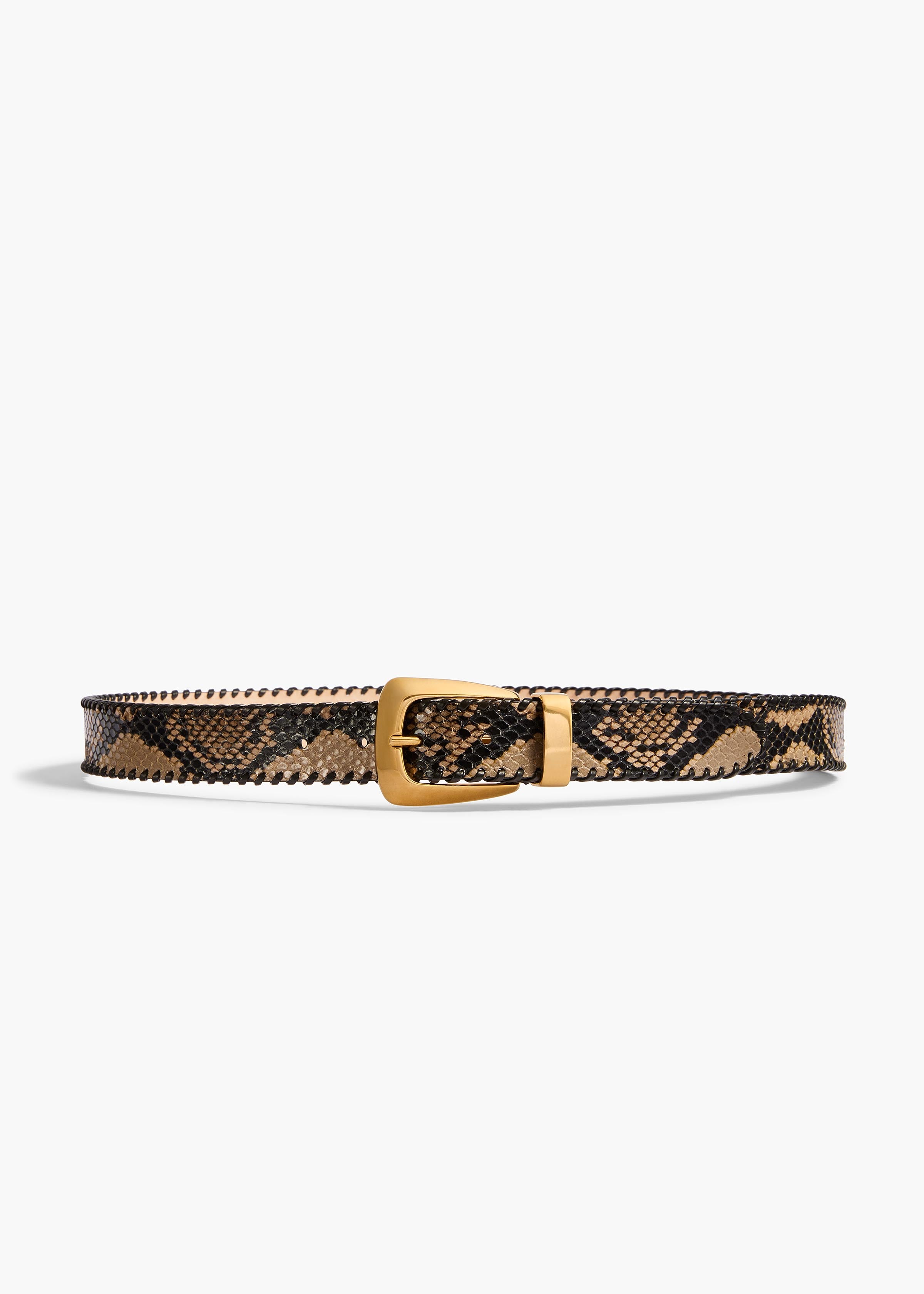 BENNY BELT W WHIPSTITCH GOLD TAUPE 10191 803 461 A