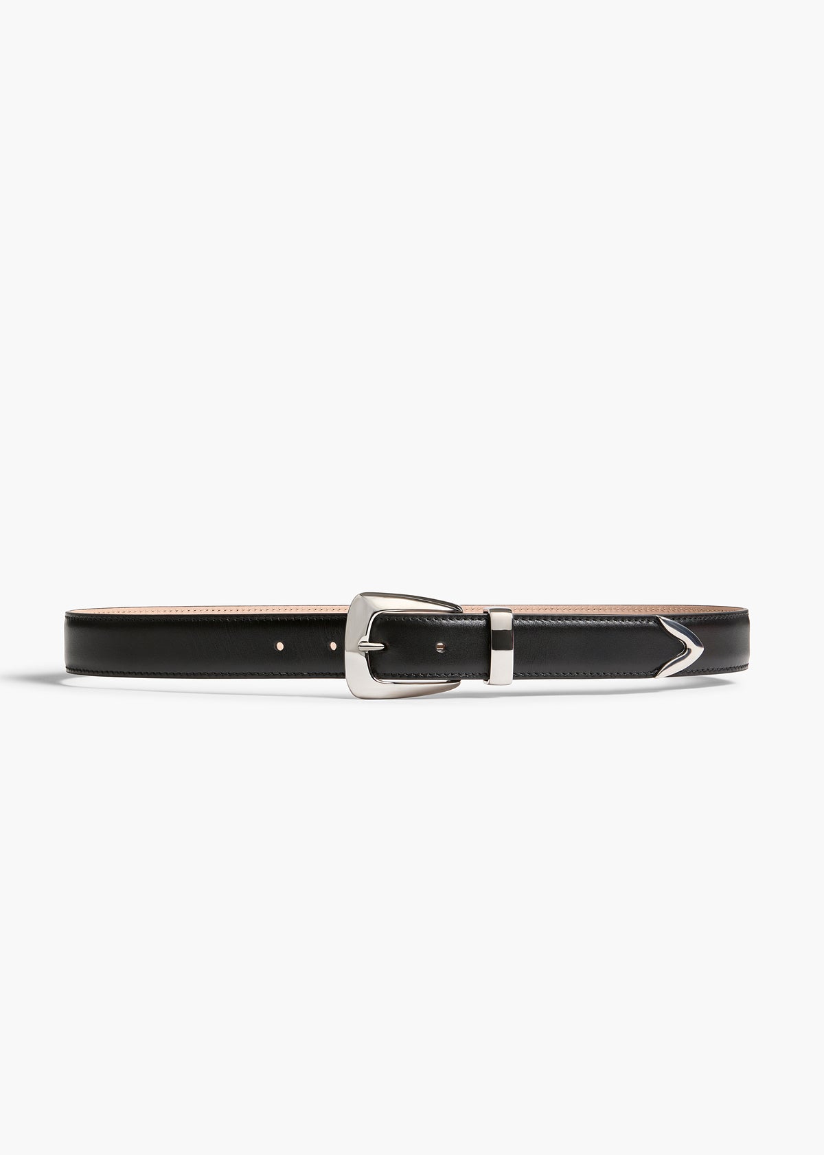 Benny Belt Leather Silver
